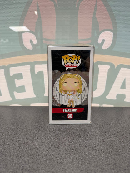 Starlight Glow Chase Funko Pop! #980 from The Boys – illustrated side of box
