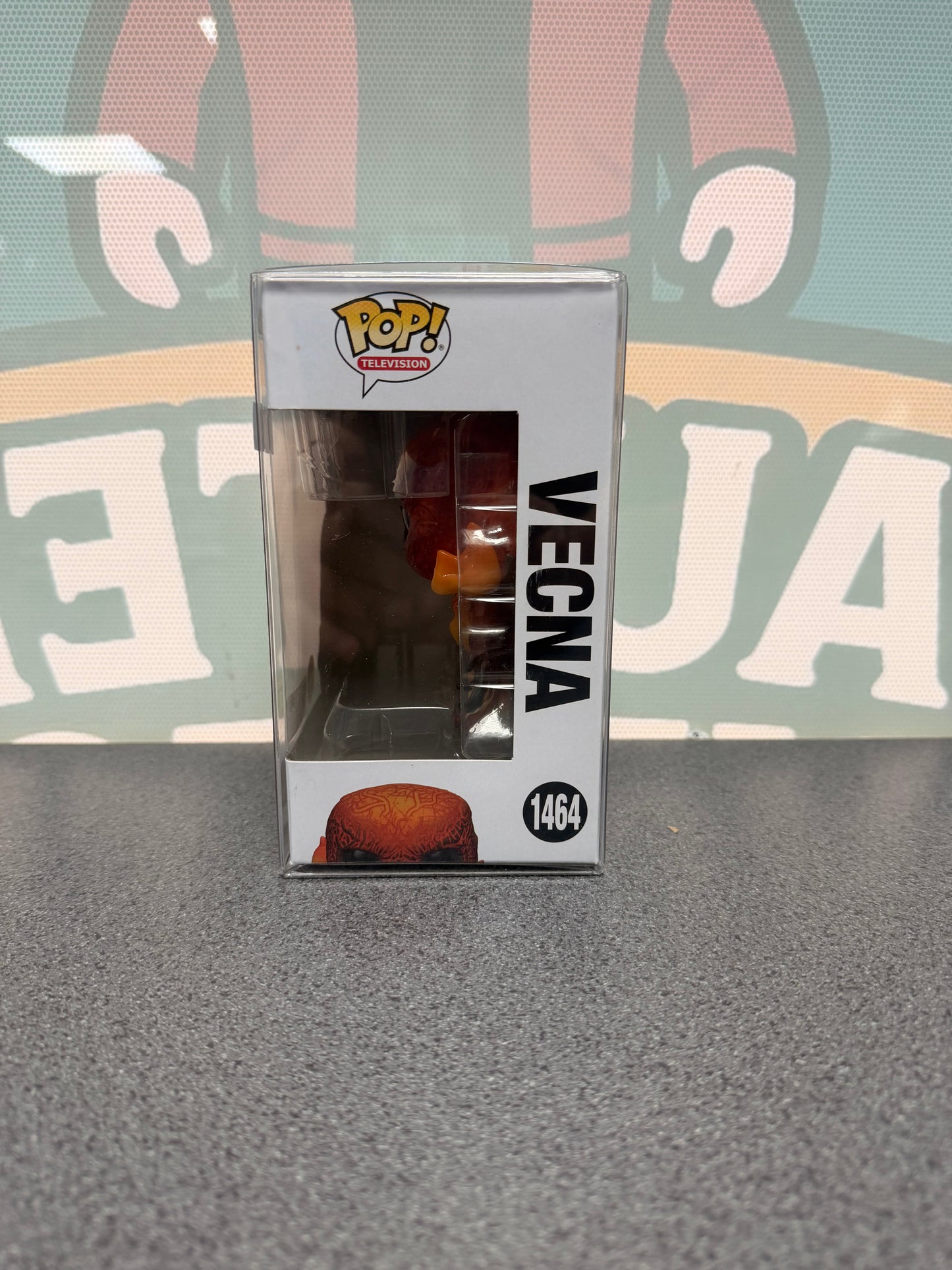 Vecna Glow in the Dark – Hot Topic Exclusive Funko Pop! #1464 from Stranger Things – window side of box