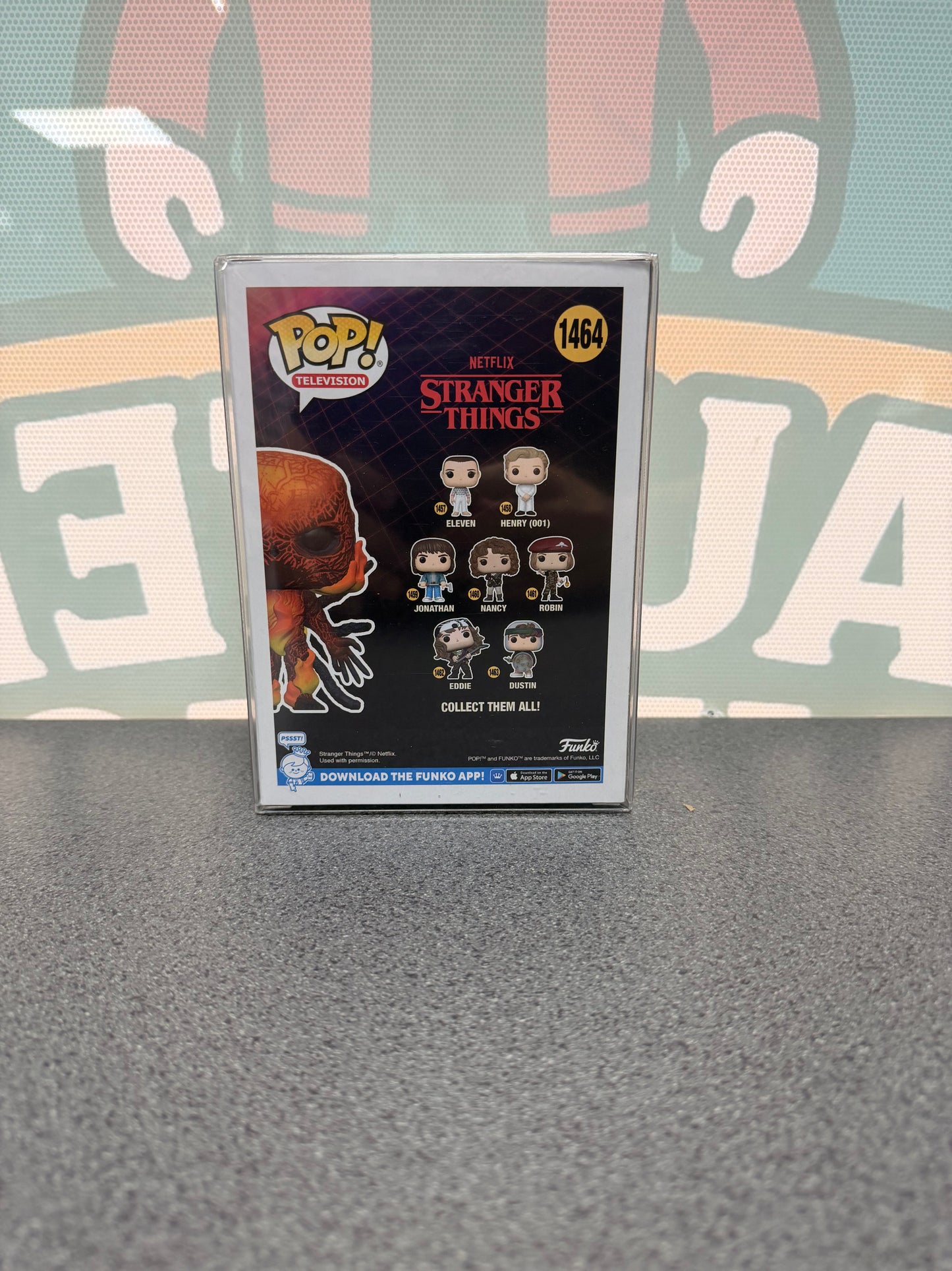 Vecna Glow in the Dark – Hot Topic Exclusive Funko Pop! #1464 from Stranger Things – back of box