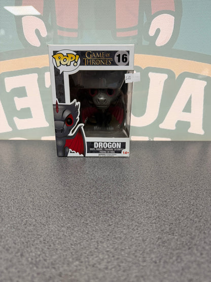 Drogon Funko Pop! #16 from Game of Thrones – front of box and figure