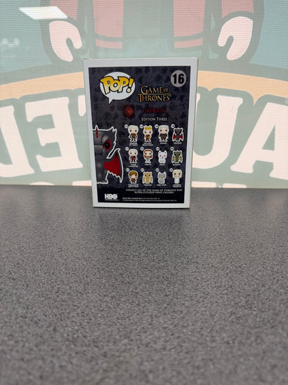 Drogon Funko Pop! #16 from Game of Thrones – back of box