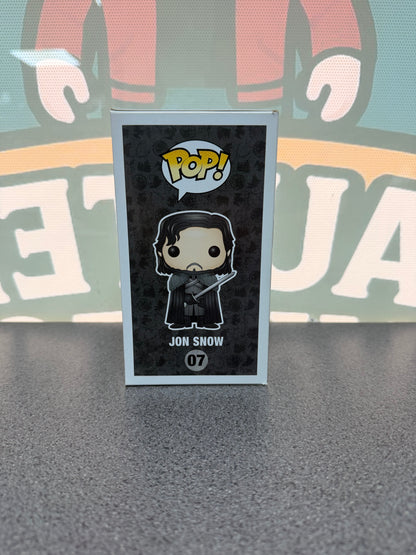 Jon Snow Funko Pop! #07 from Game of Thrones – illustrated side of box