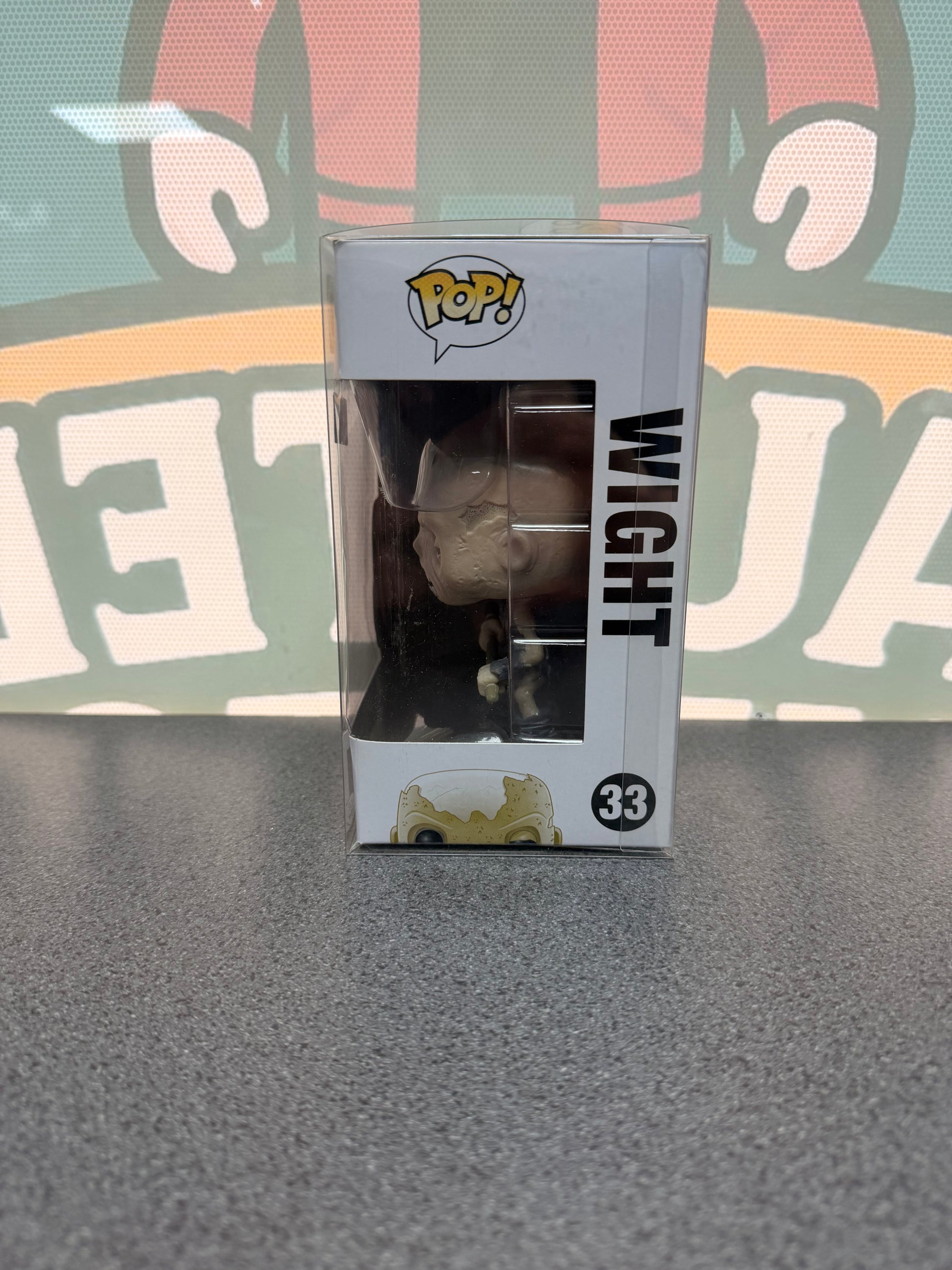 Wight Funko Pop! #33 from Game of Thrones – window side of box
