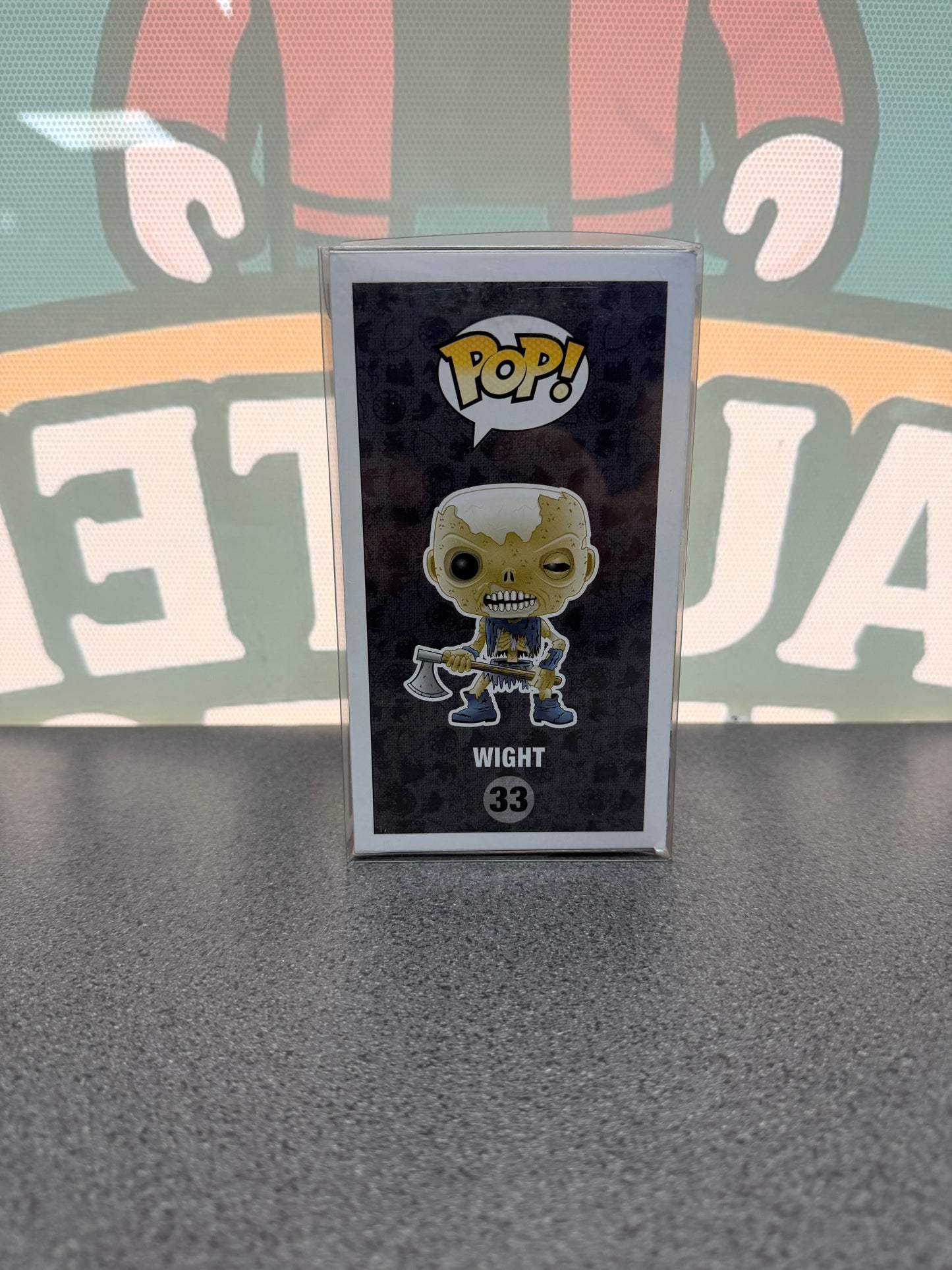 Wight Funko Pop! #33 from Game of Thrones – illustrated side of box