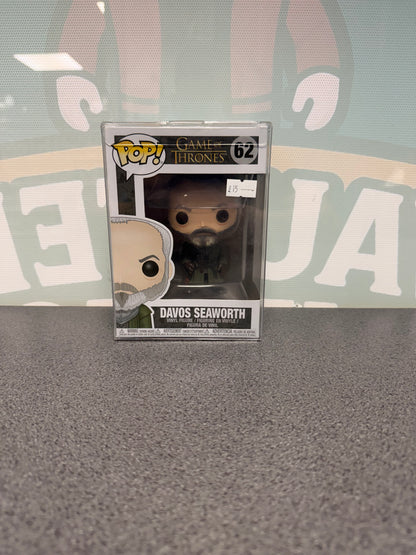 Davos Seaworth Funko Pop! #62 from Game of Thrones – front of box and figure