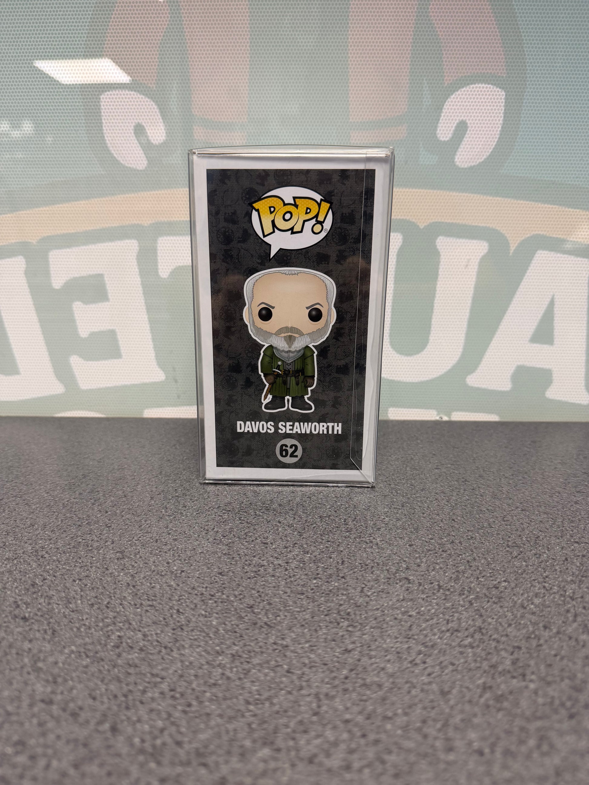 Davos Seaworth Funko Pop! #62 from Game of Thrones – illustrated side of box