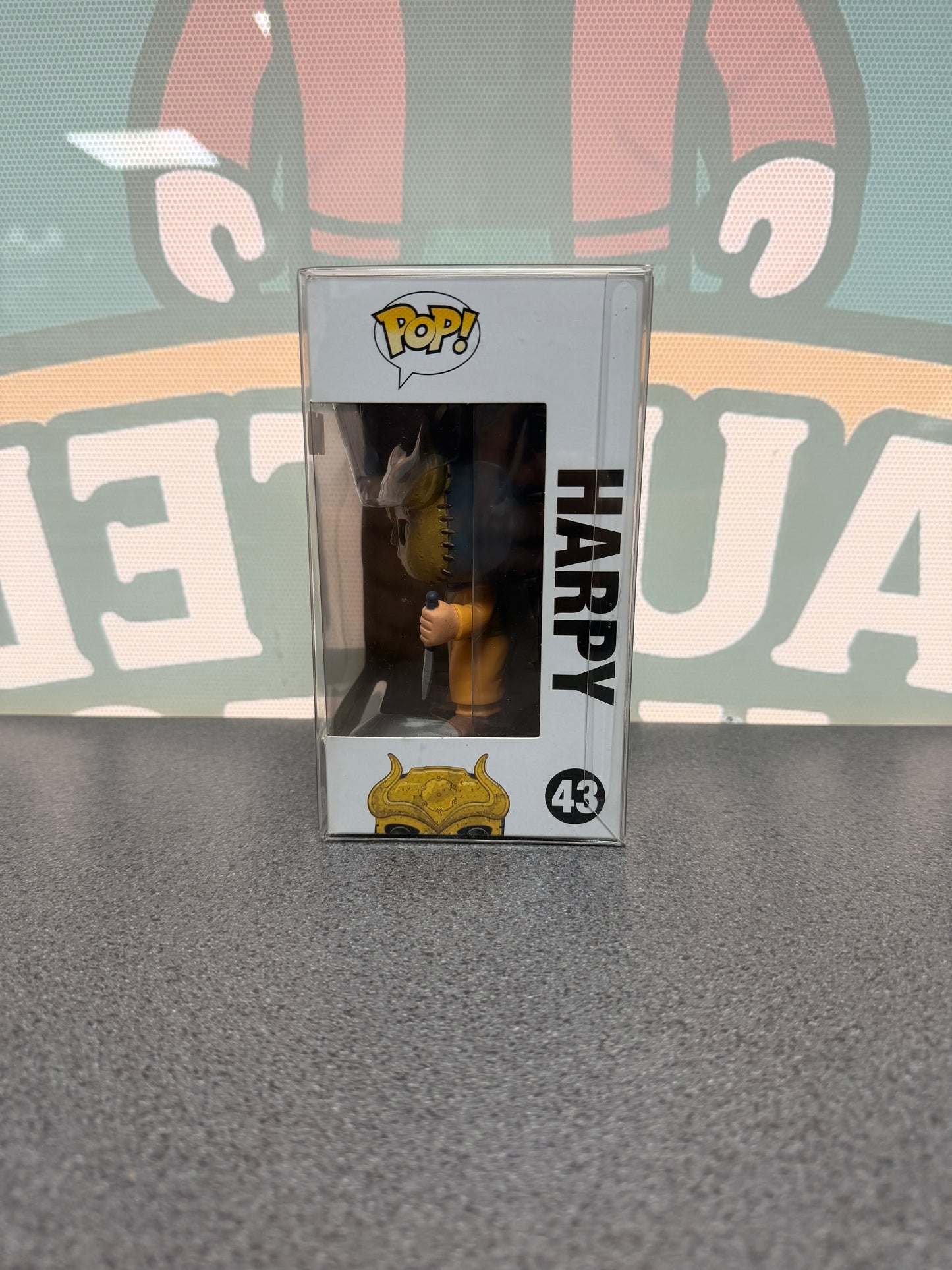 Harpy Funko Pop! #43 from Game of Thrones – window side of box
