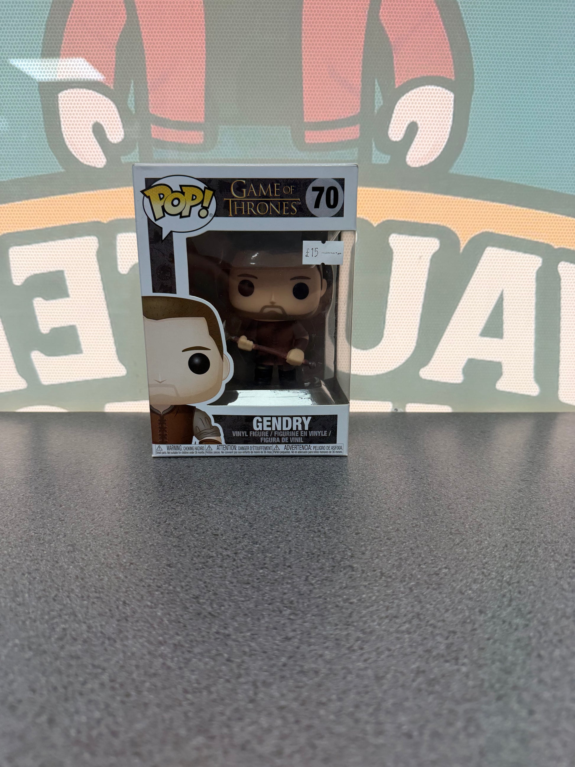 Gendry Funko Pop! #70 from Game of Thrones – front of box and figure