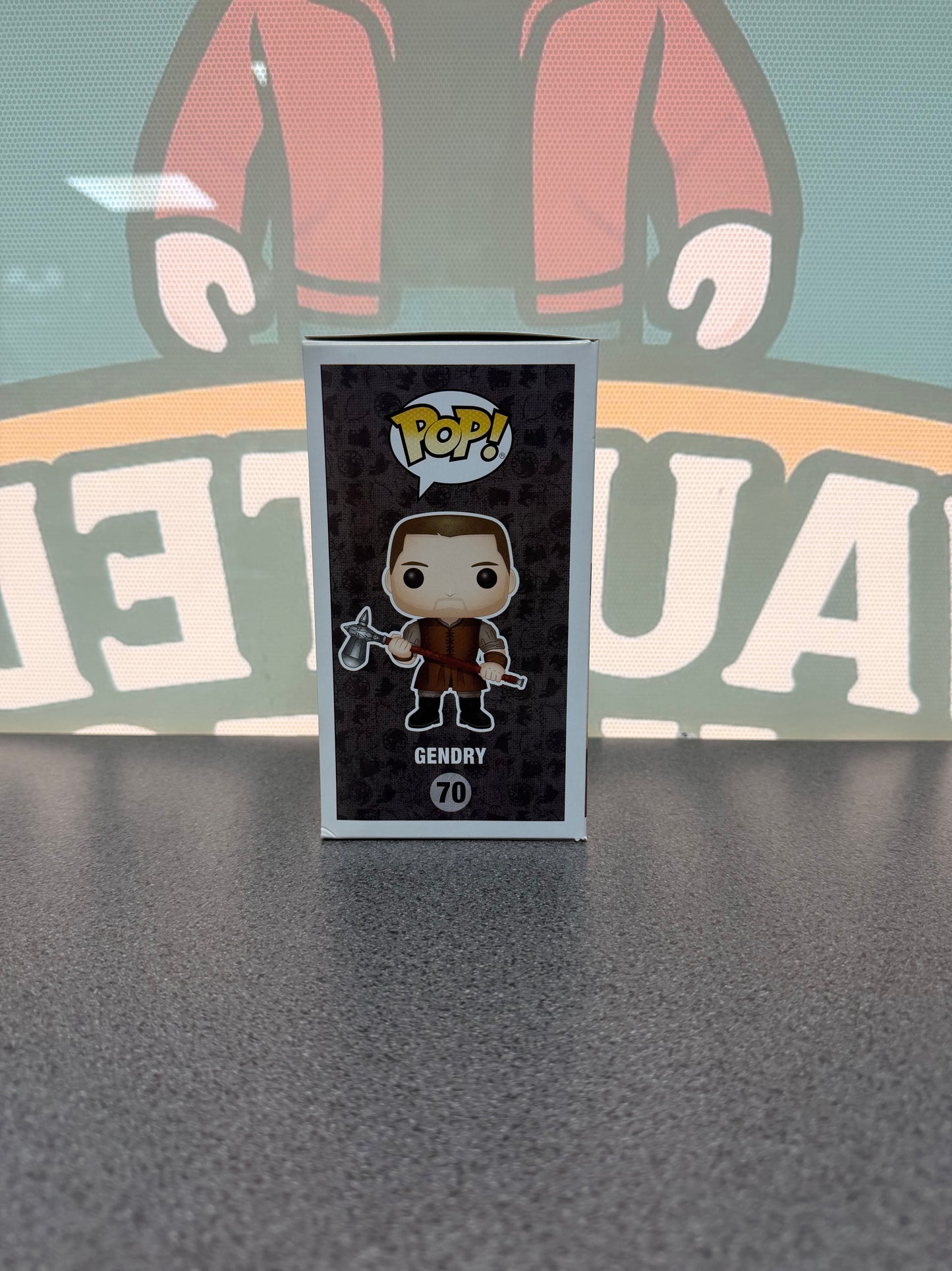 Gendry Funko Pop! #70 from Game of Thrones – illustrated side of box