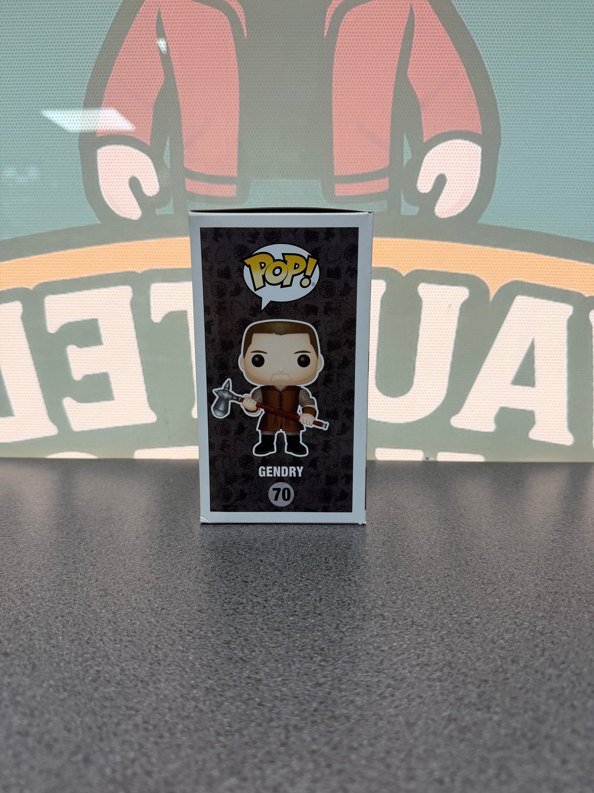 Gendry Funko Pop! #70 from Game of Thrones – illustrated side of box