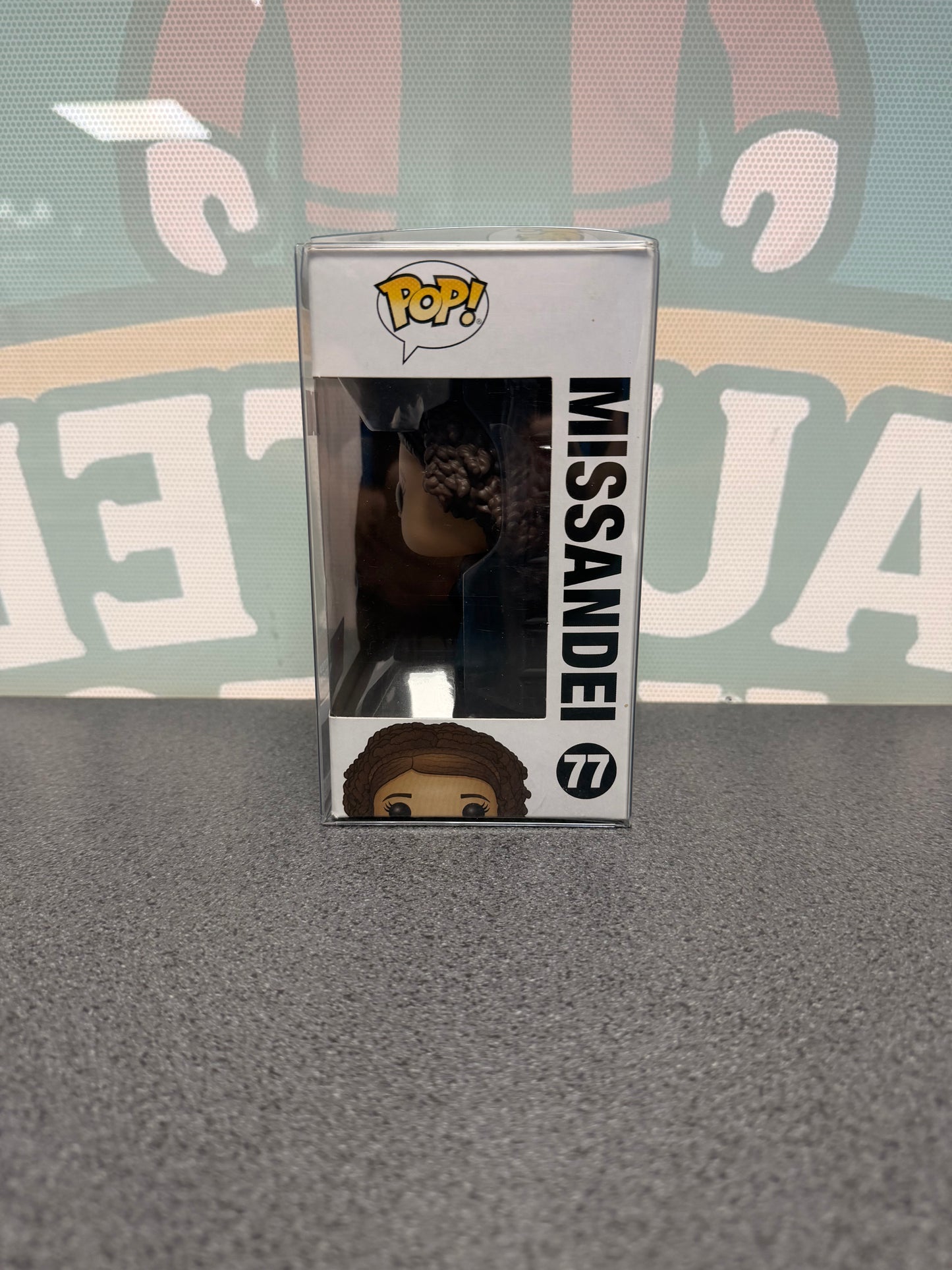 Missandei 2019 Fall Convention Limited Edition Funko Pop! #77 from Game of Thrones – window side of box