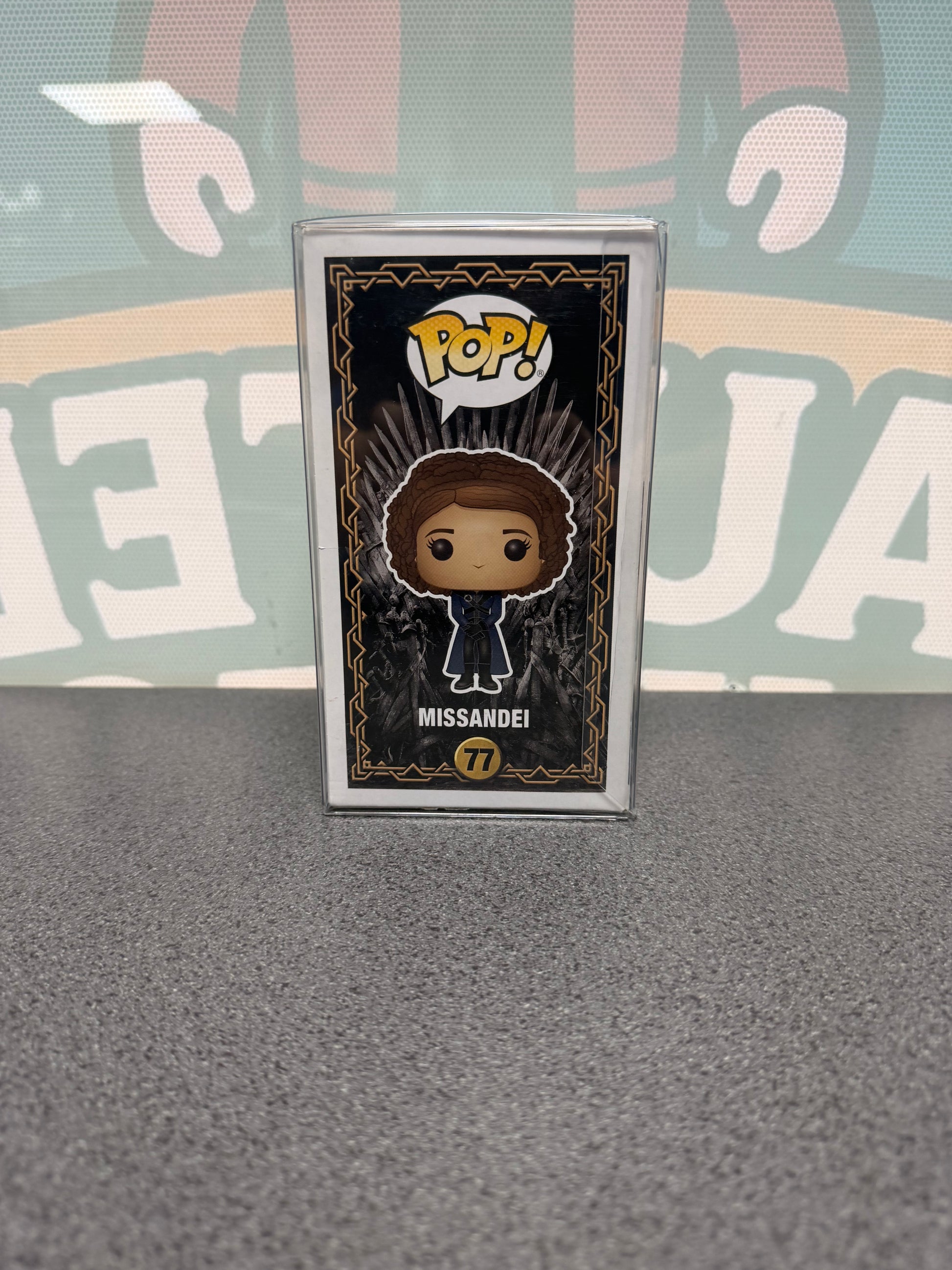 Missandei 2019 Fall Convention Limited Edition Funko Pop! #77 from Game of Thrones – illustrated side of box