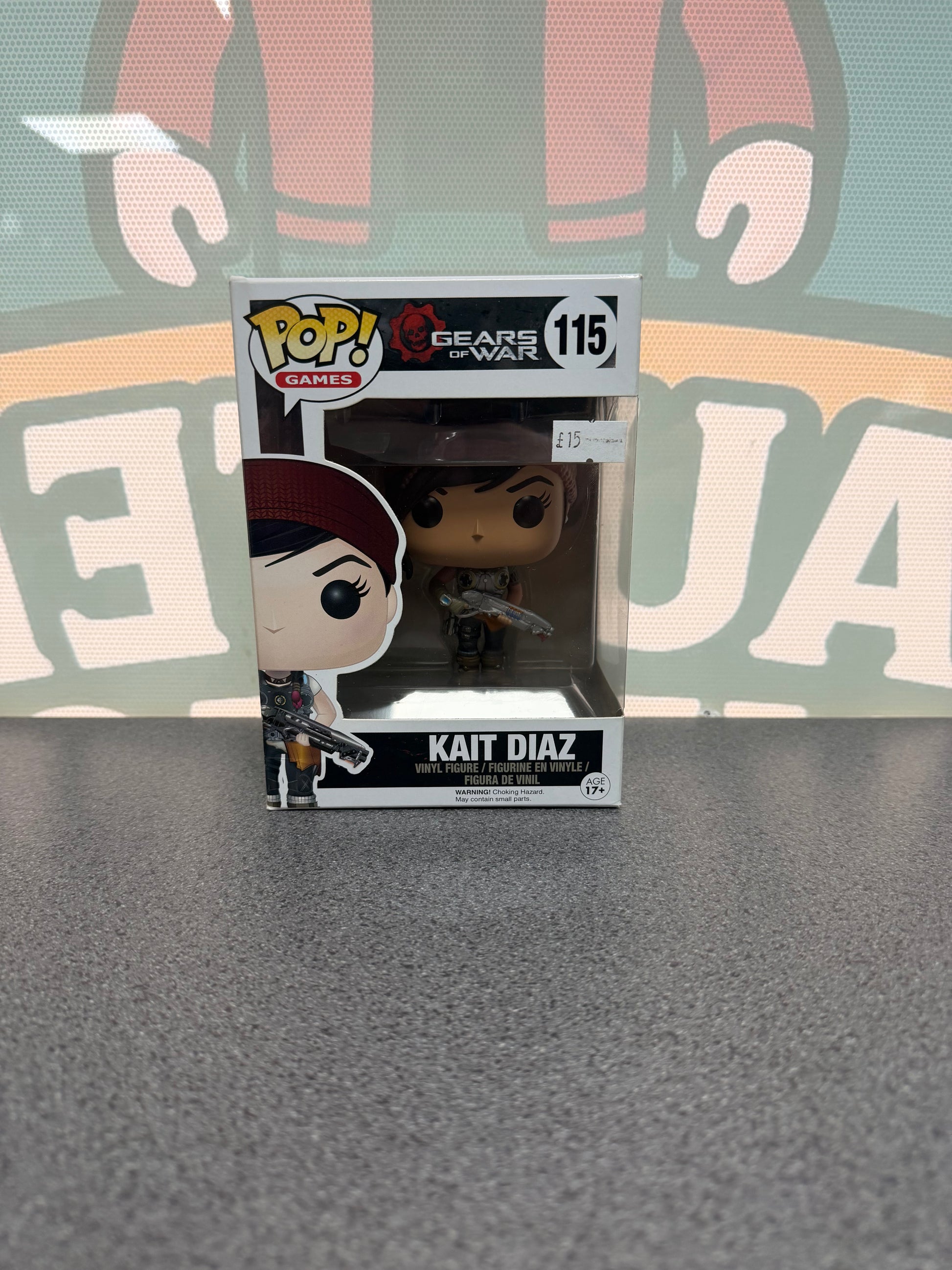 Kait Diaz Funko Pop! #115 from Gears of War – front of box and figure