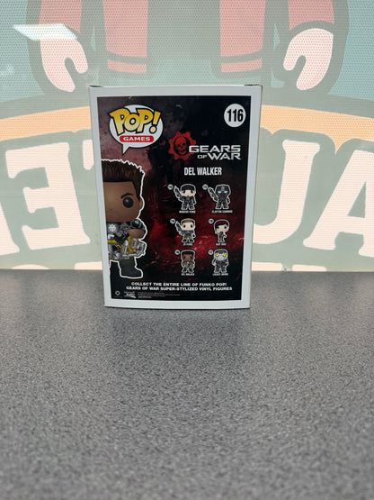 Del Walker Funko Pop! #116 from Gears of War – back of box