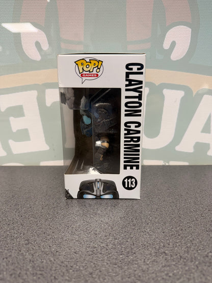 Clayton Carmine Funko Pop! #113 from Gears of War – window side of box