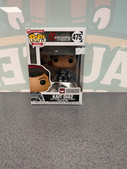 Kait Diaz Funko Pop! #475 from Gears of War – front of box and figure
