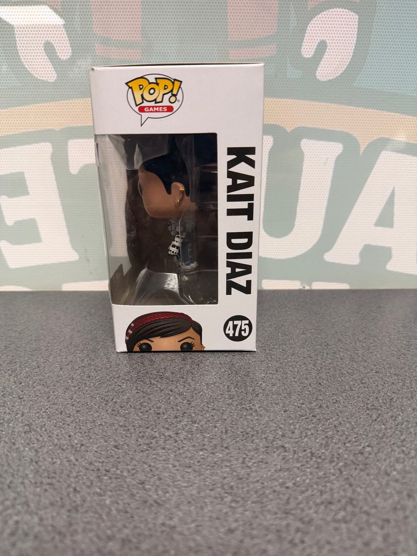 Kait Diaz Funko Pop! #475 from Gears of War – window side of box