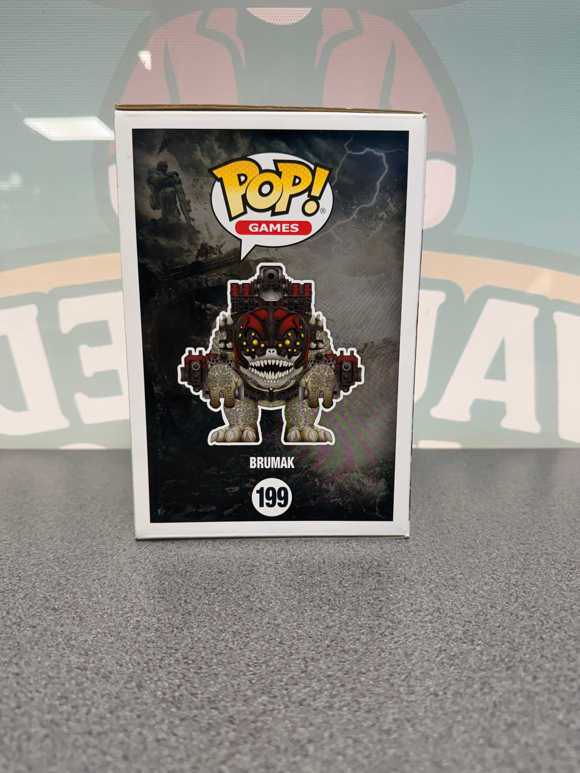 Brumak Funko Pop! Games #199 – illustrated side of box