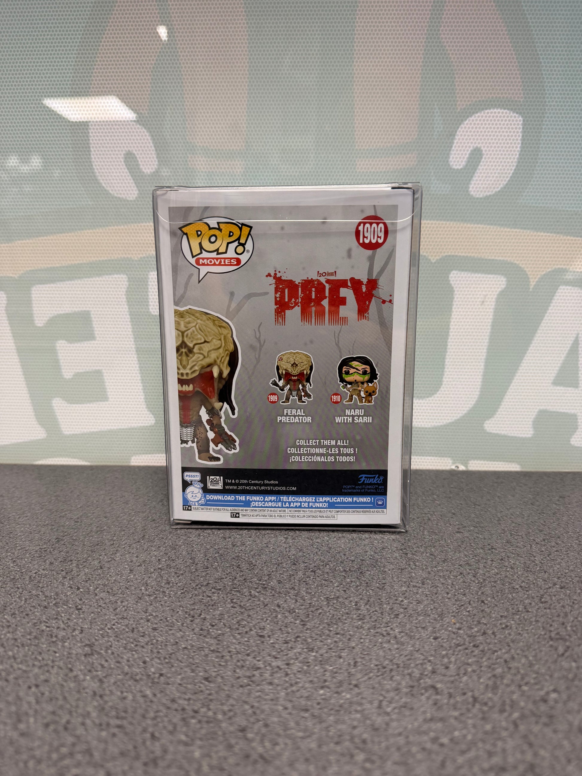 Feral Predator Funko Pop! Movies #1909 – back of box