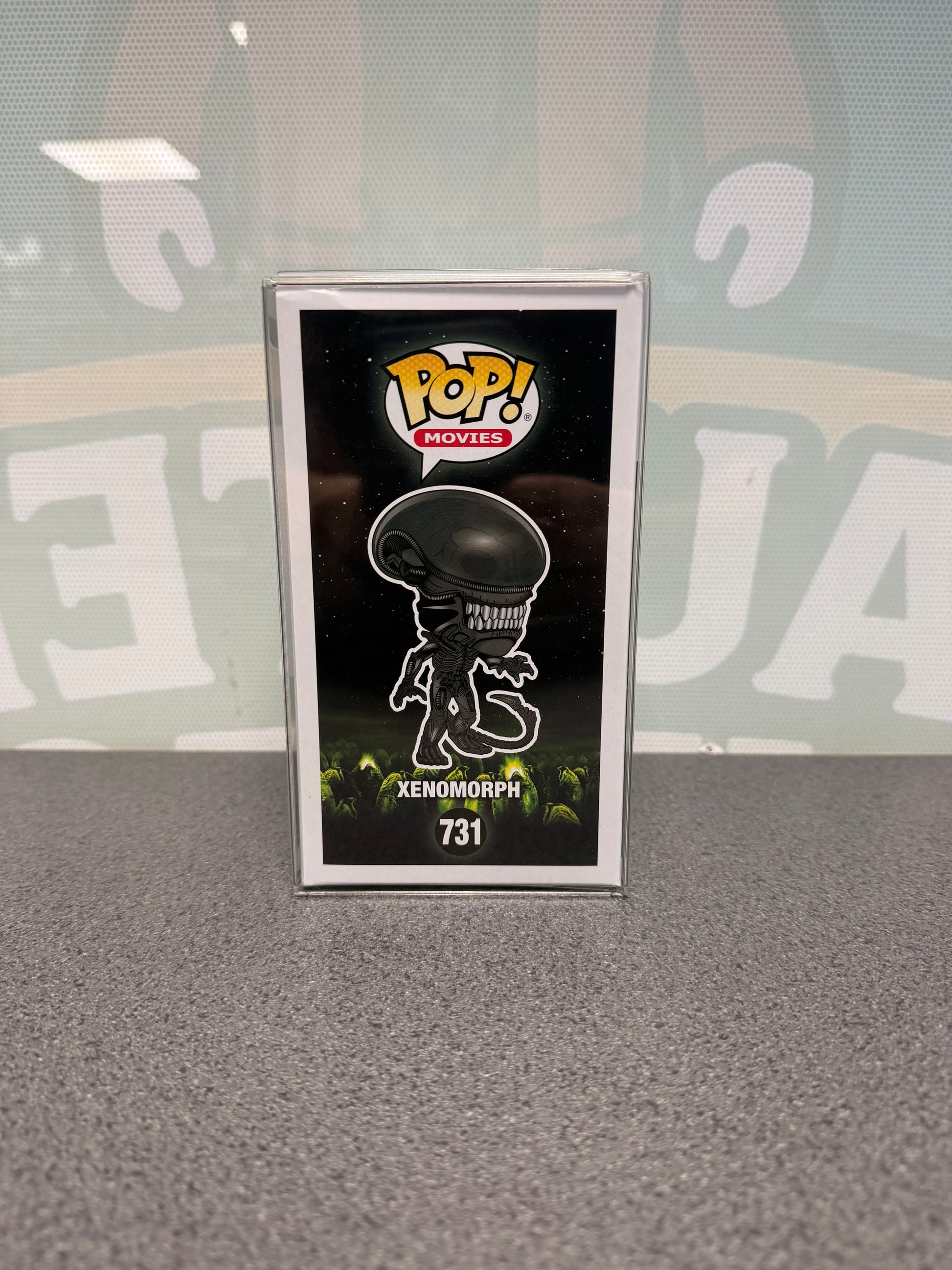Xenomorph Funko Pop! Movies #731 – illustrated side of box