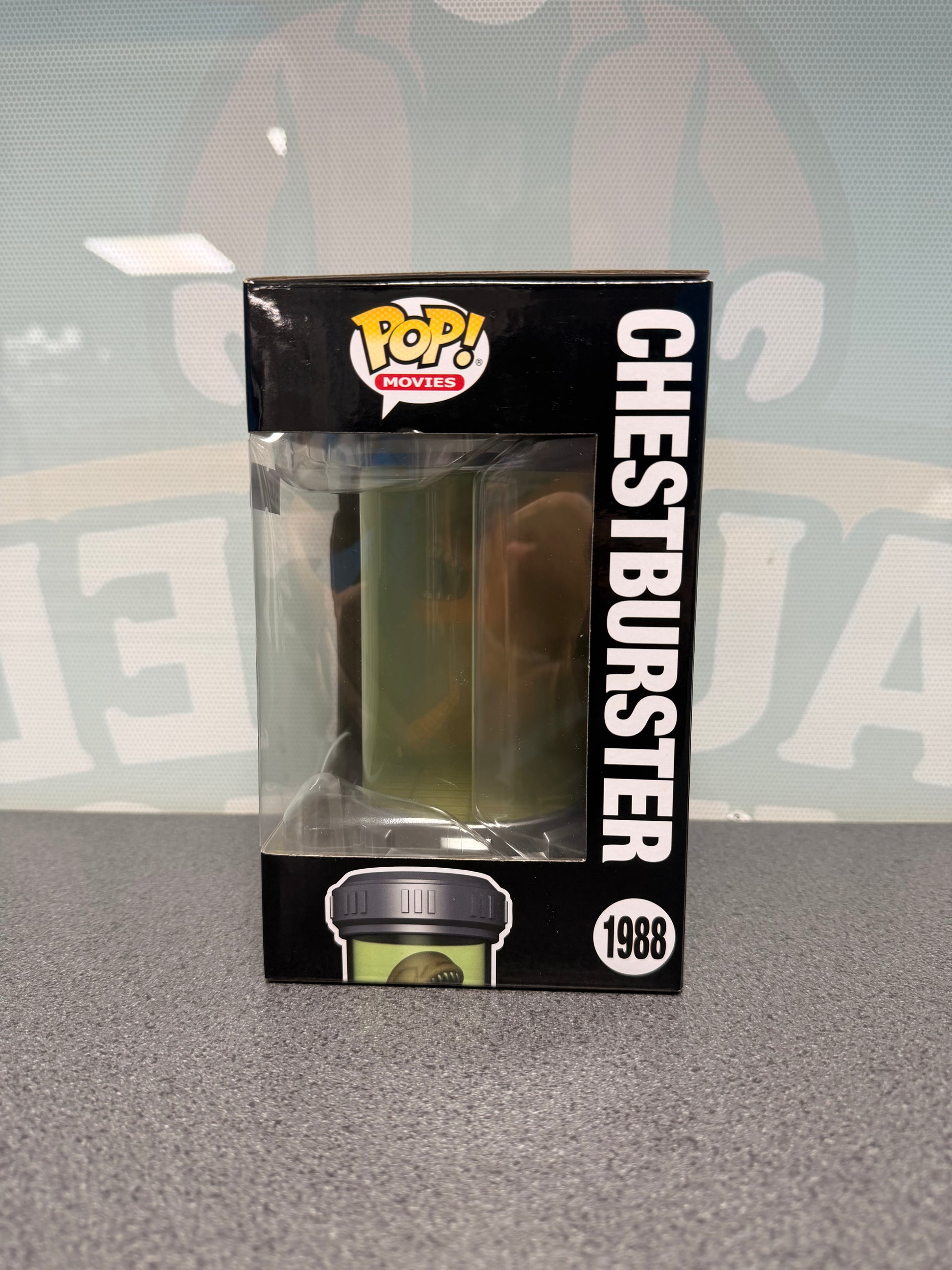 Chestburster Funko Pop! Movies #1988 – window side of box