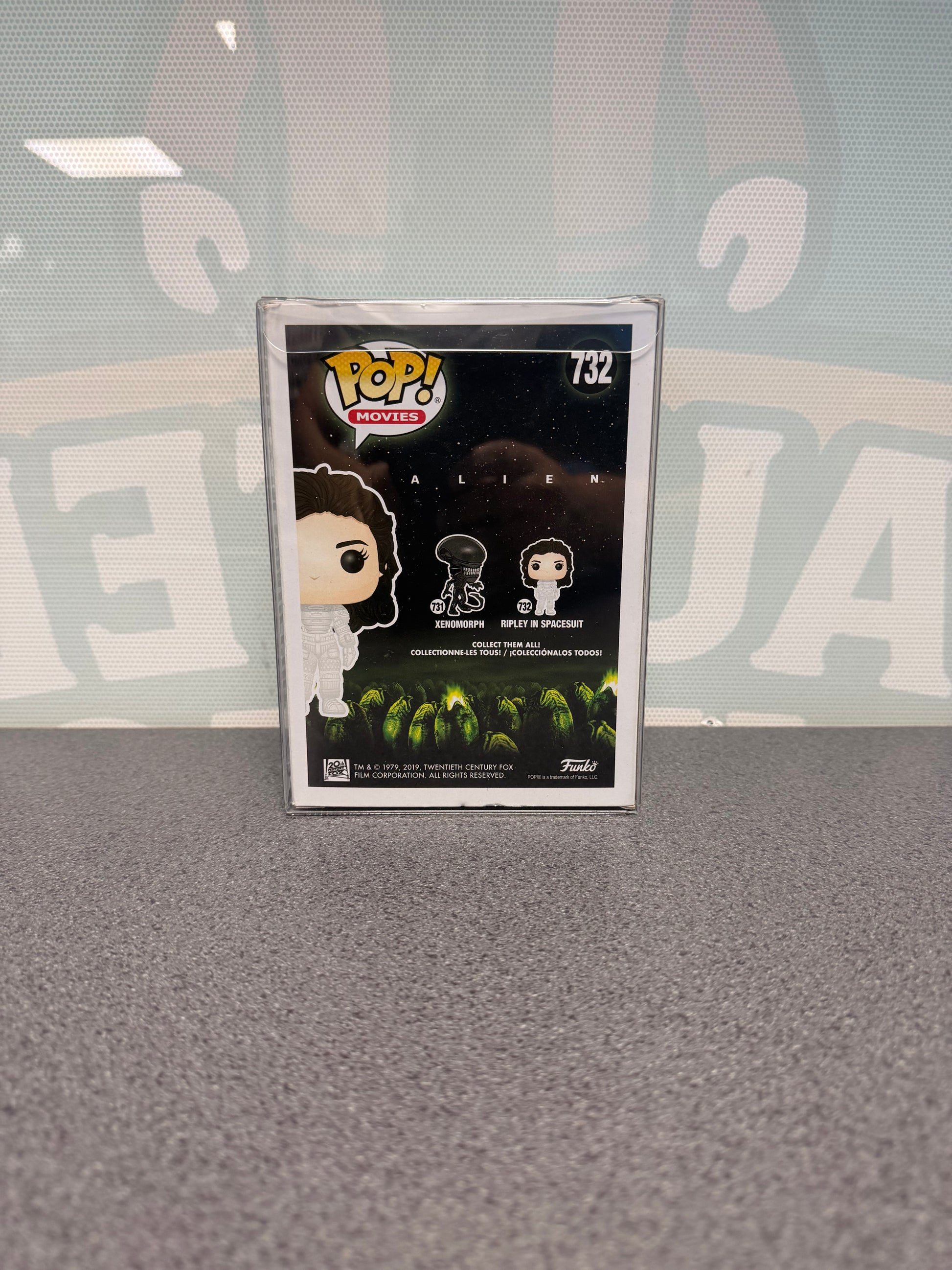 Ripley in Spacesuit Funko Pop! Movies #732 – back of box