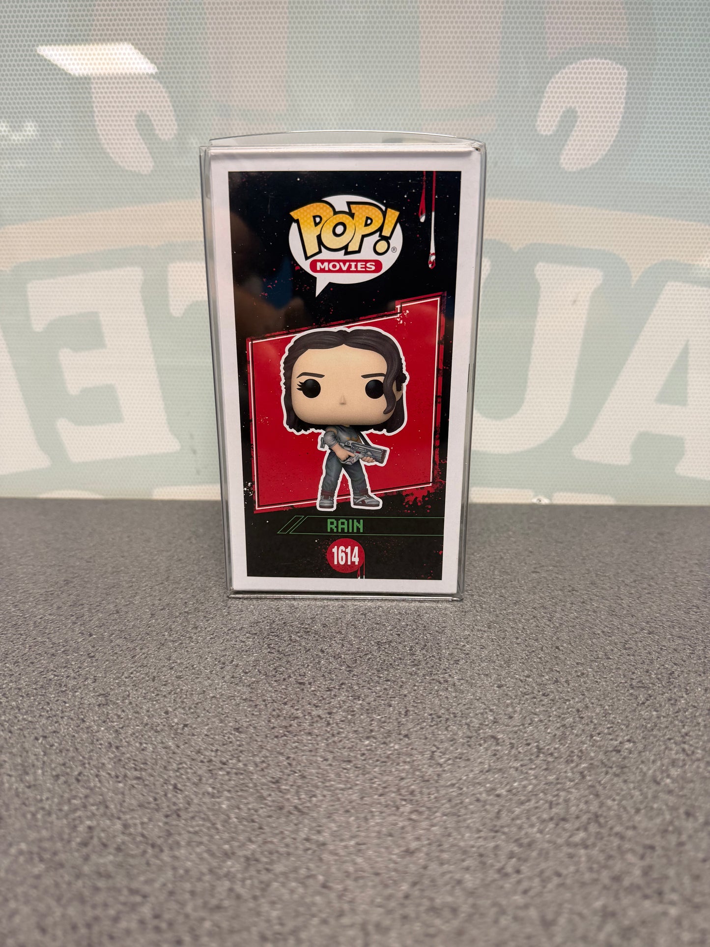 Rain Funko Pop! Movies #1614 – illustrated side of box