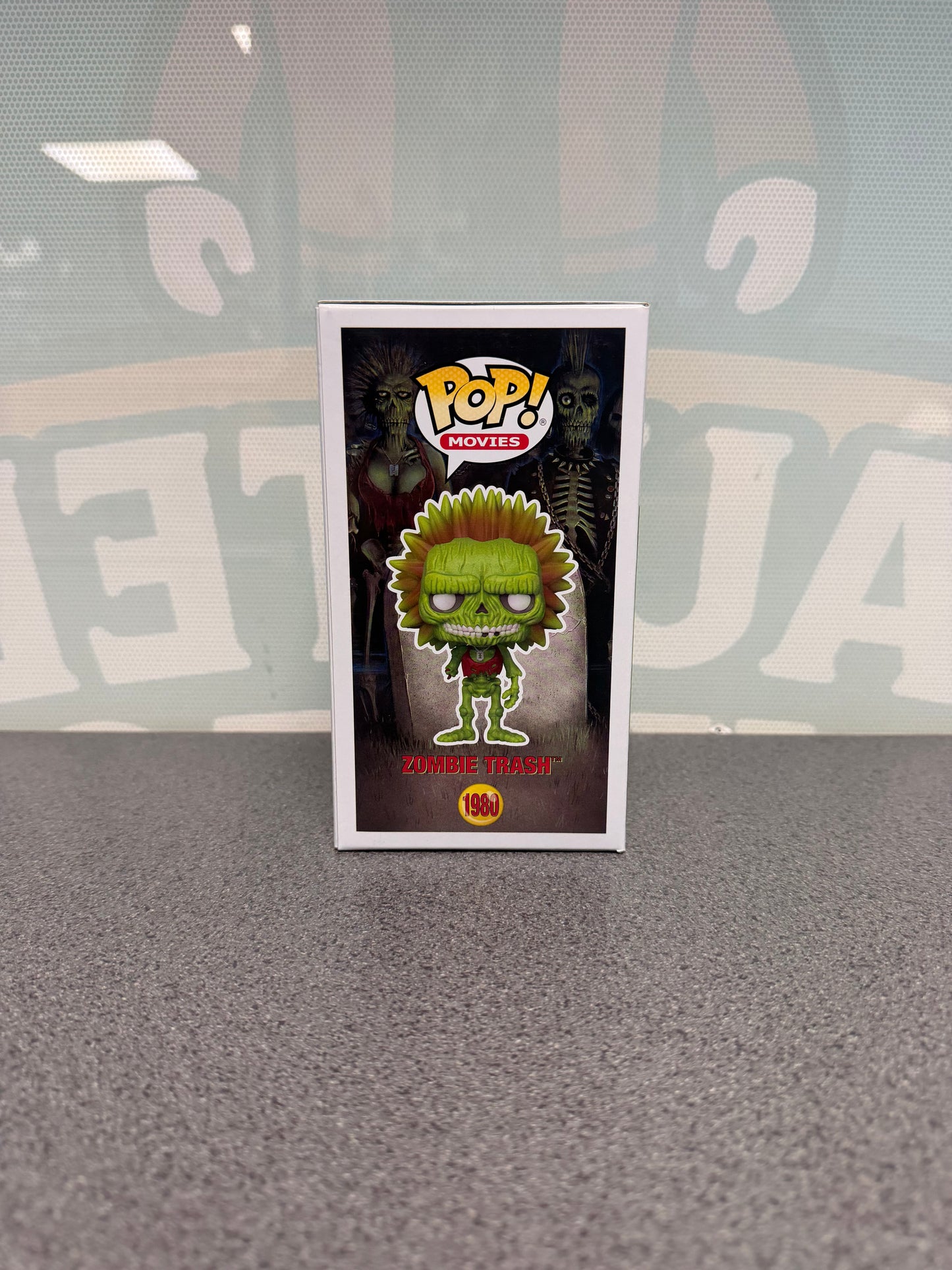 Zombie Trash Funko Pop! Movies #1980 – illustrated side of box
