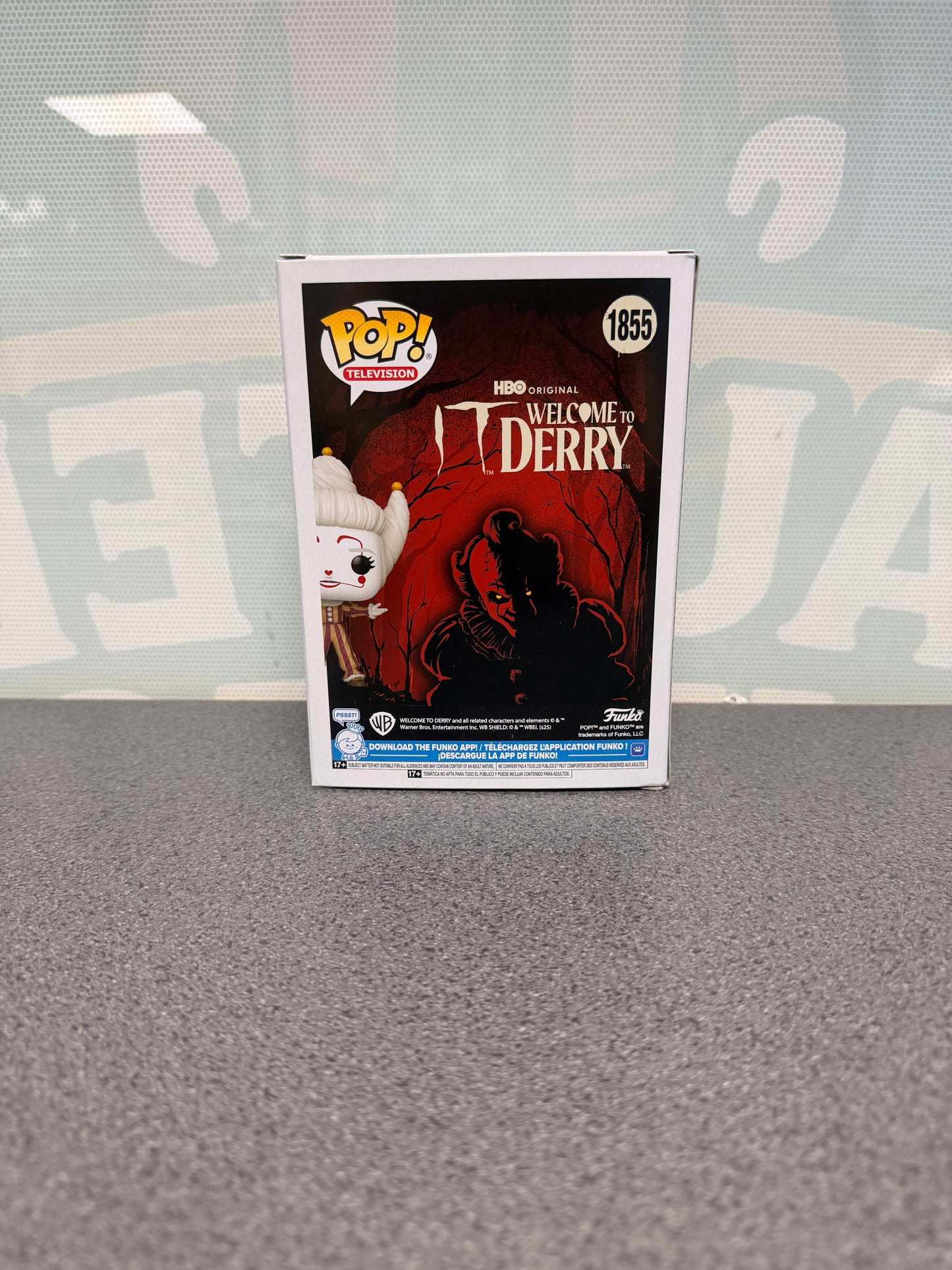 Periwinkle Funko Pop! Television #1855 – back of box