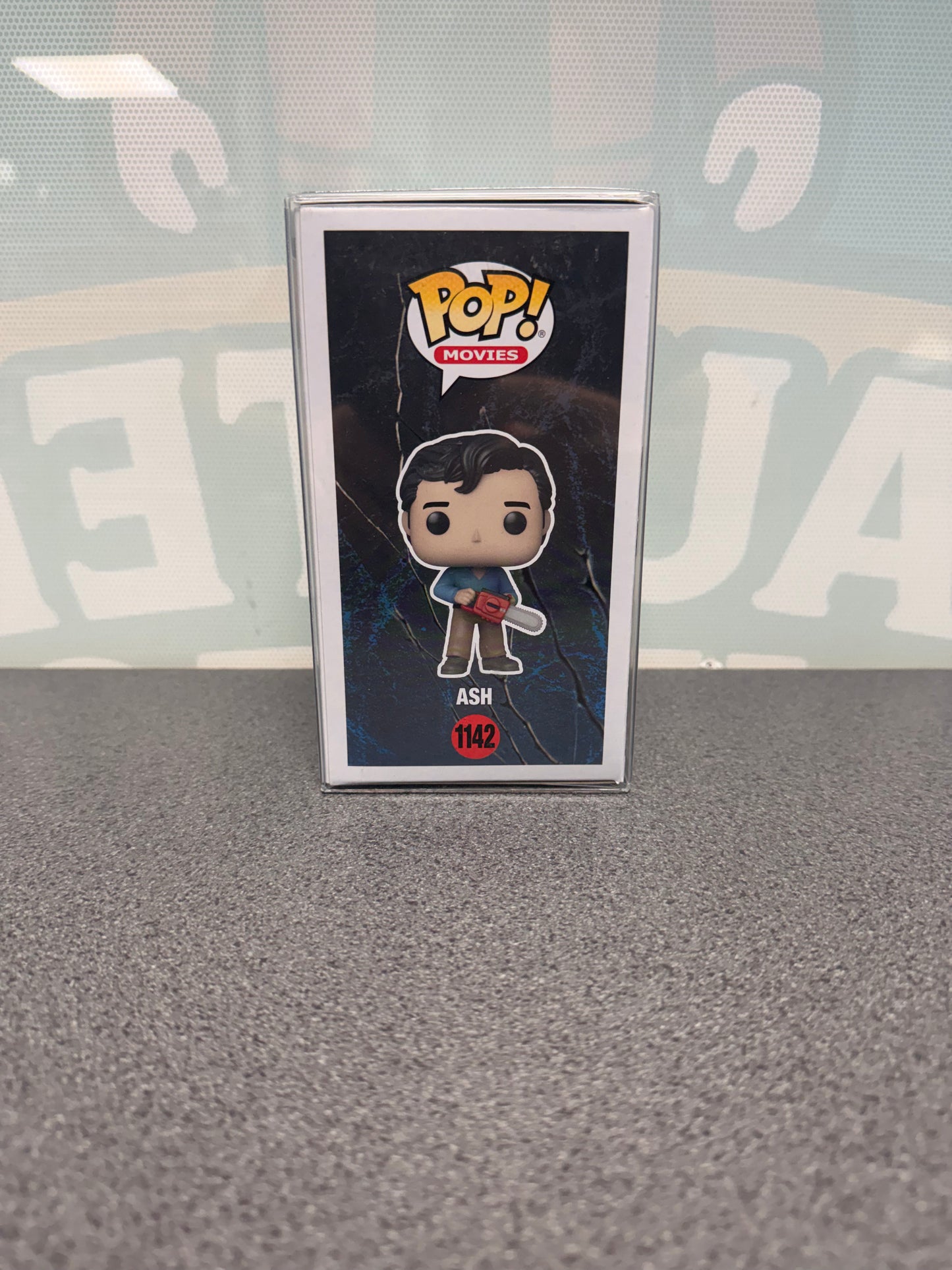 Ash Funko Pop! Movies #1142 – illustrated side of box
