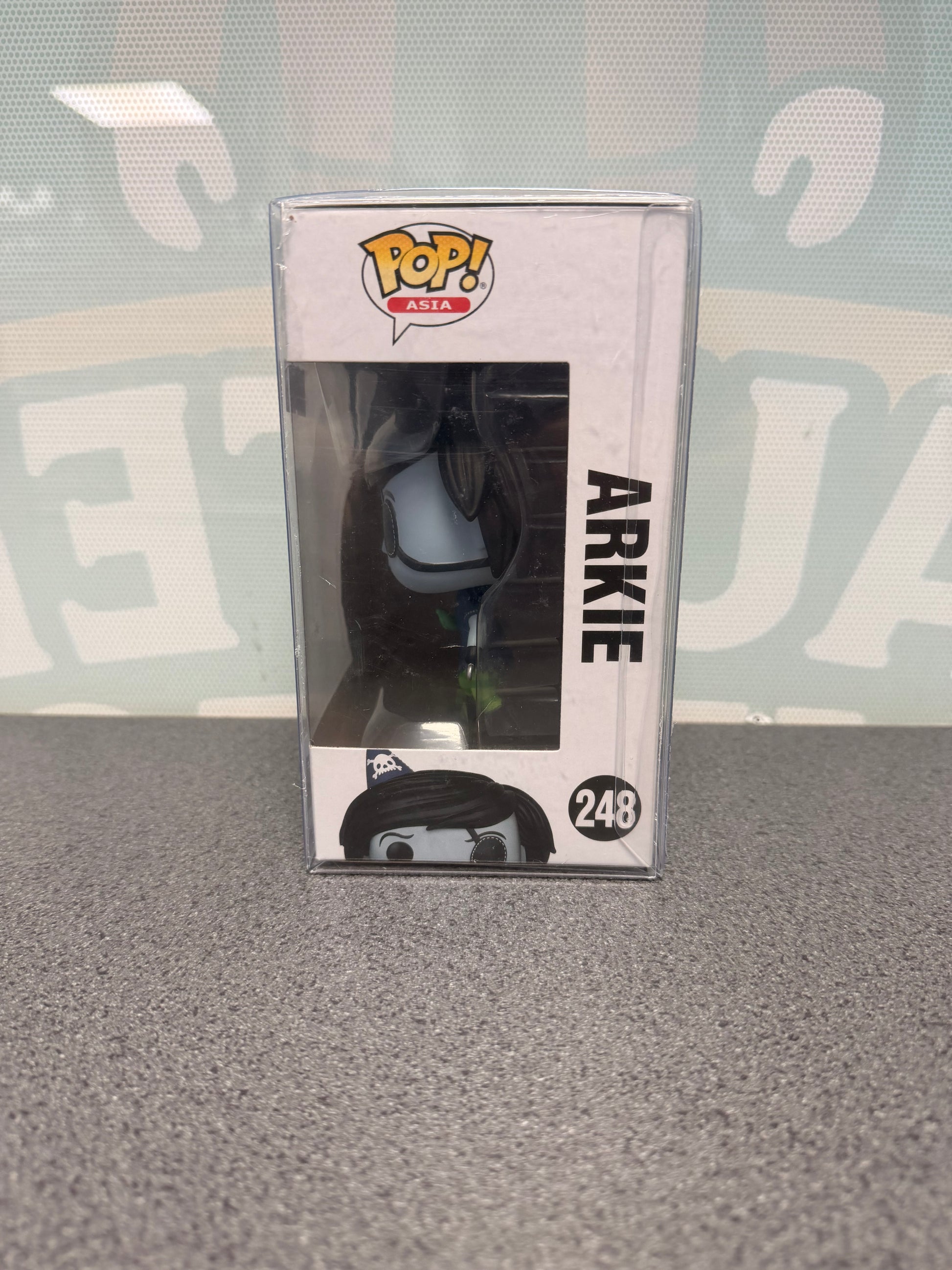 Arkie Funko Pop! Asia #248 – window side of box