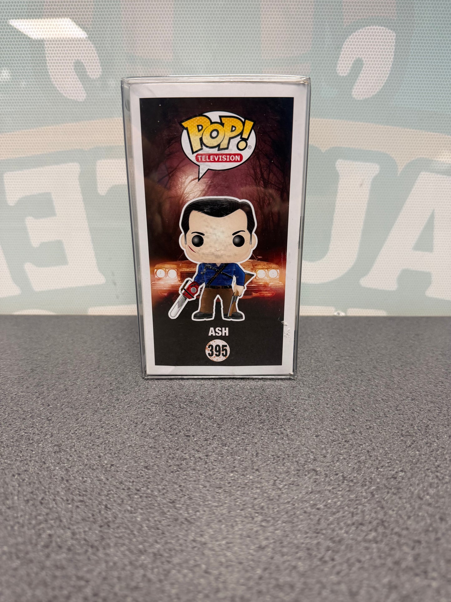 Ash Funko Pop! Television #395 – illustrated side of box