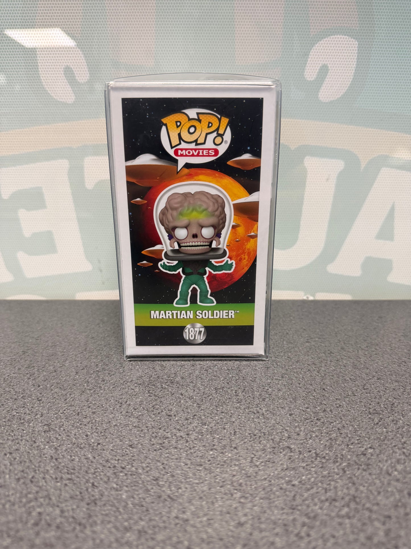 Martian Soldier Funko Pop! Movies #1877 – illustrated side of box