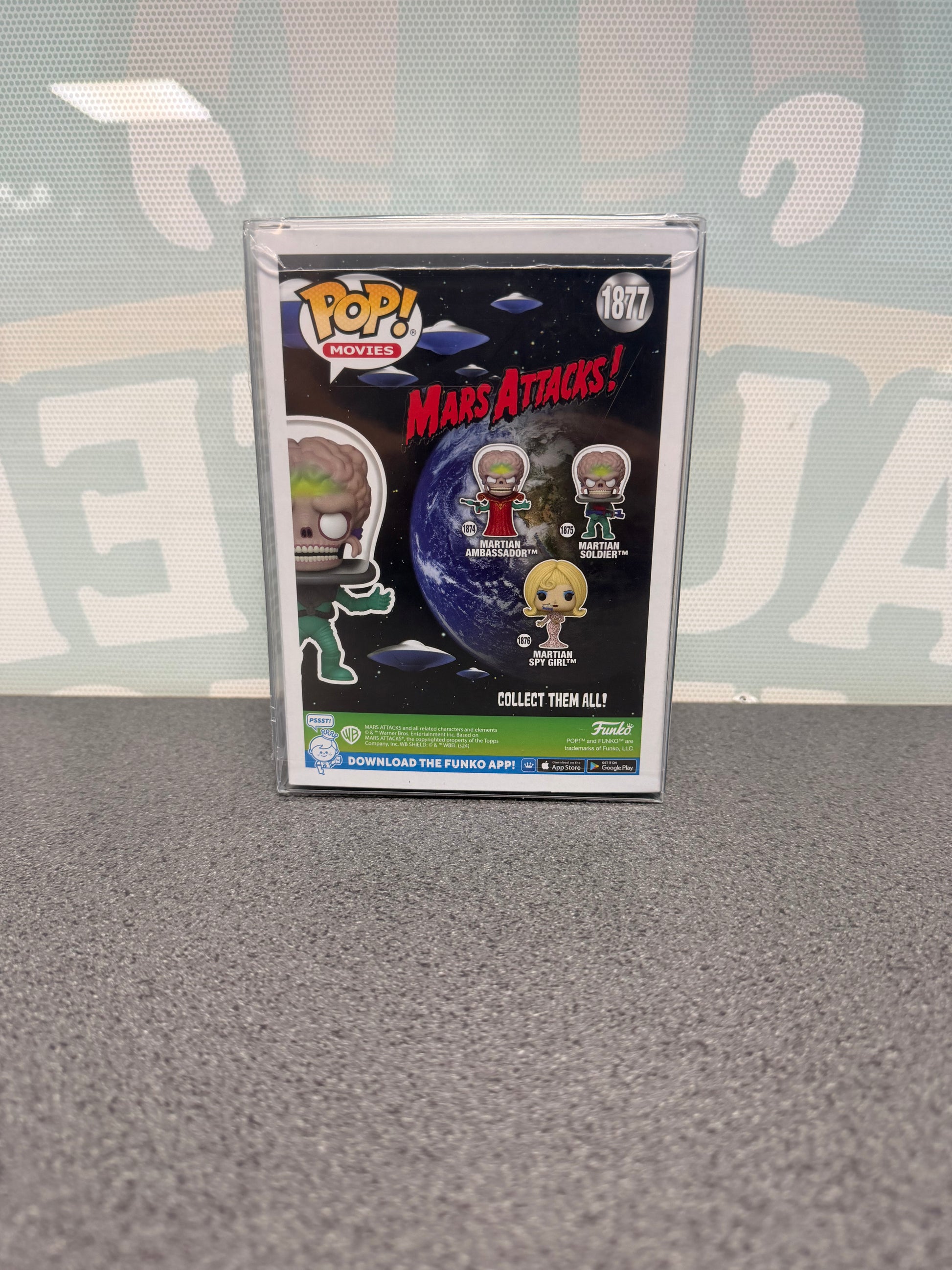 Martian Soldier Funko Pop! Movies #1877 – back of box