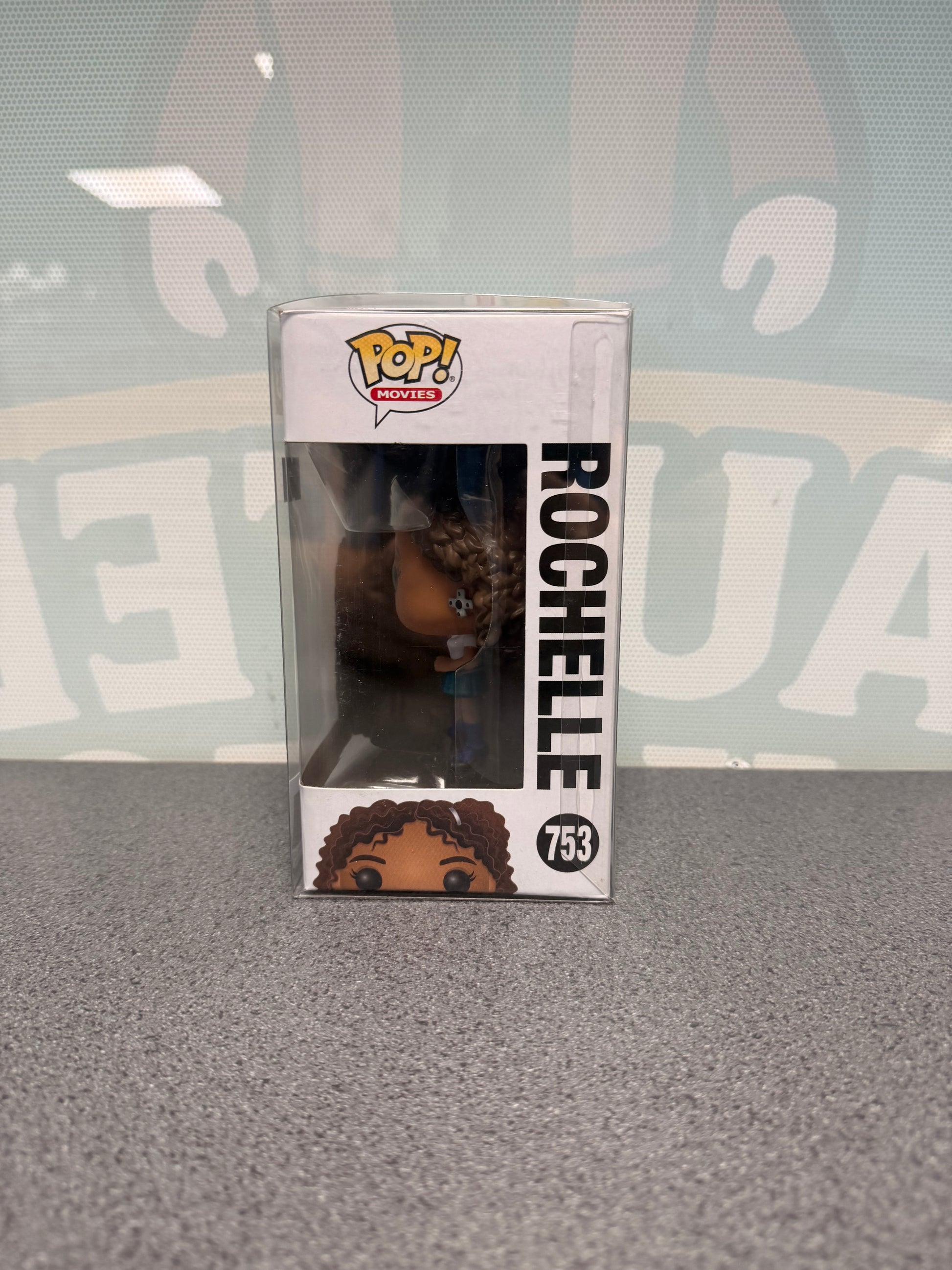 Rochelle Funko Pop! Movies #753 – window side of box