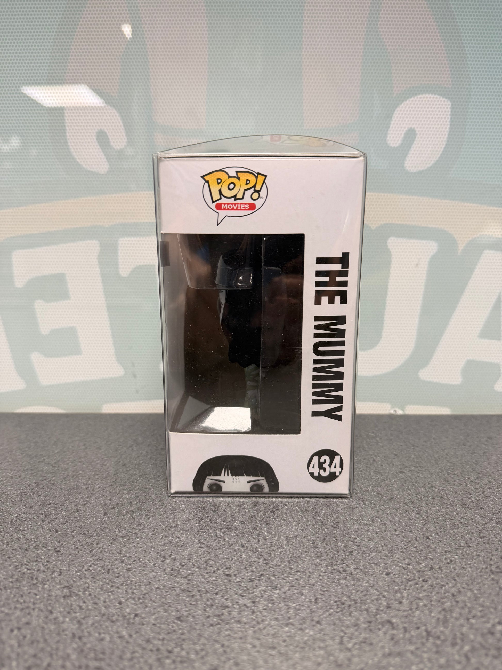 The Mummy Funko Pop! Movies #434 – window side of box