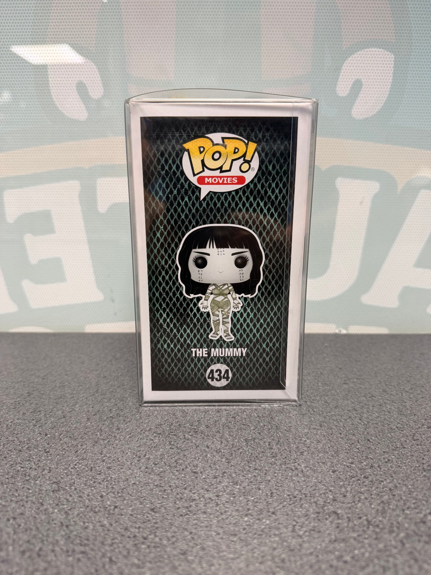 The Mummy Funko Pop! Movies #434 – illustrated side of box