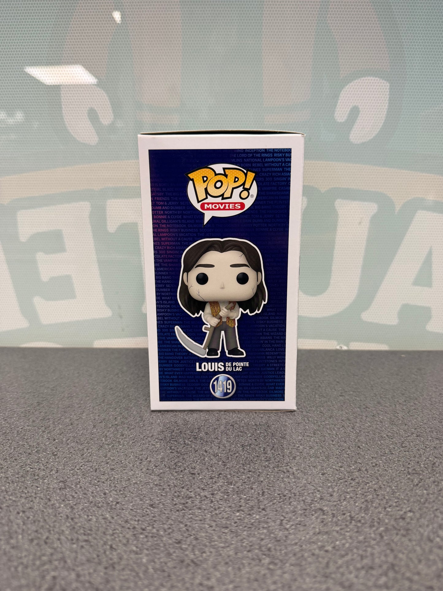 Louis de Pointe du Lac Funko Pop! Movies #1419 – illustrated side of box