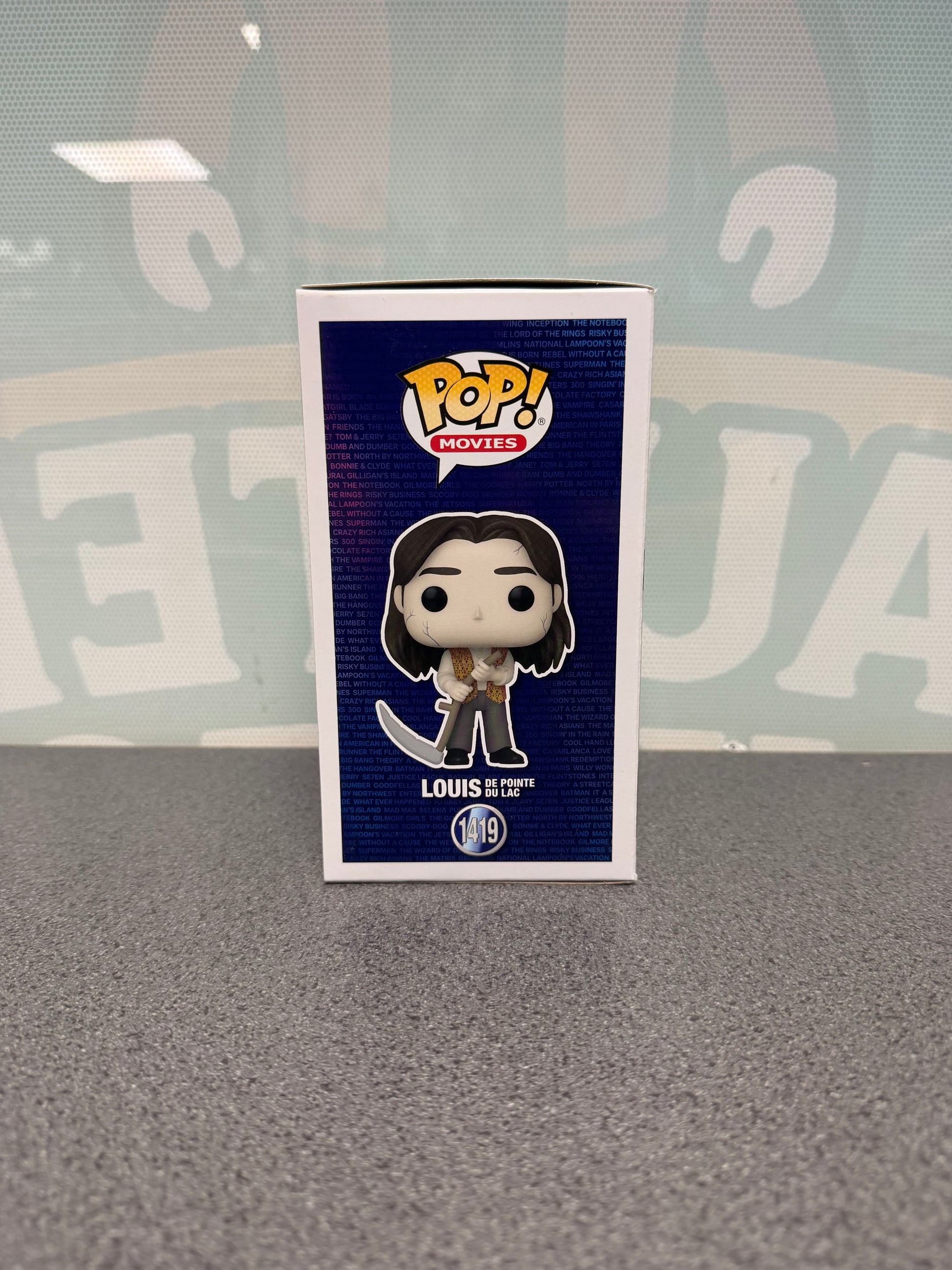 Louis de Pointe du Lac Funko Pop! Movies #1419 – illustrated side of box