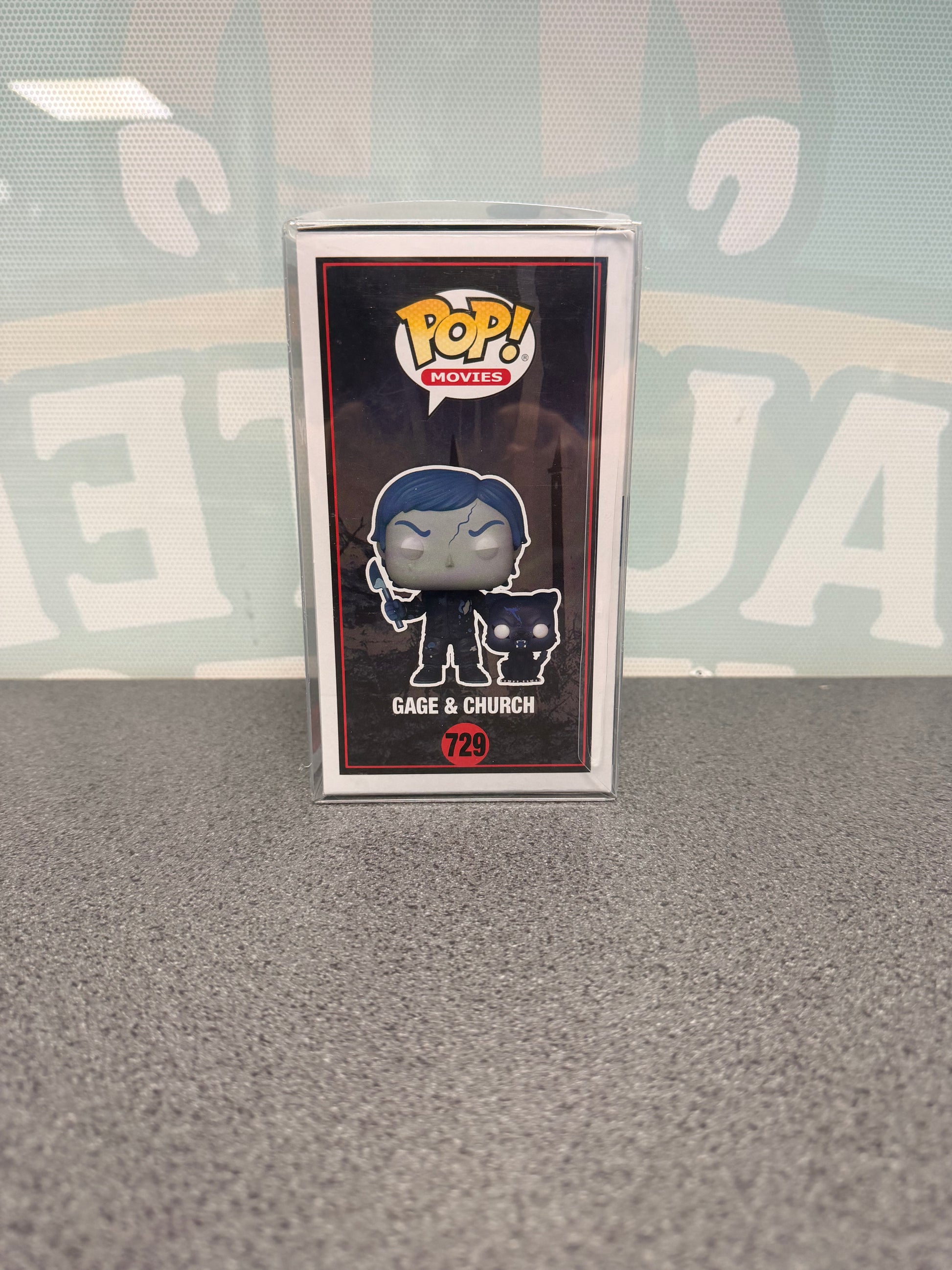 Gage & Church Funko Pop! Movies #729 – illustrated side of box