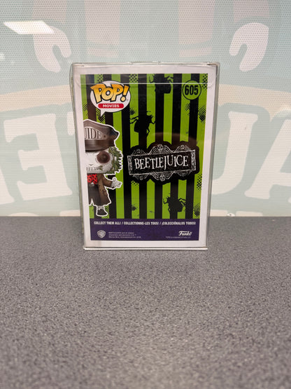 Beetlejuice Funko Pop! #605 Glow in the Dark – Go! Exclusive – back of box