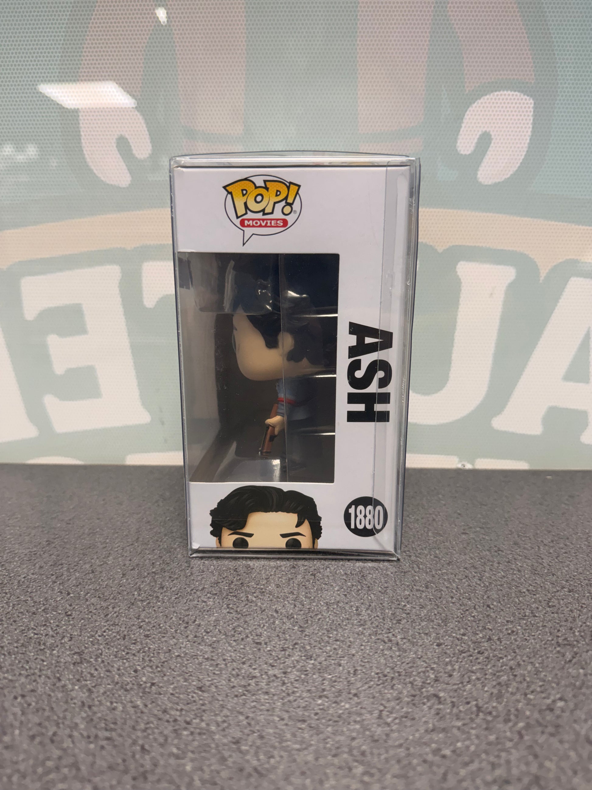 Ash Funko Pop! #1880 – window side of box