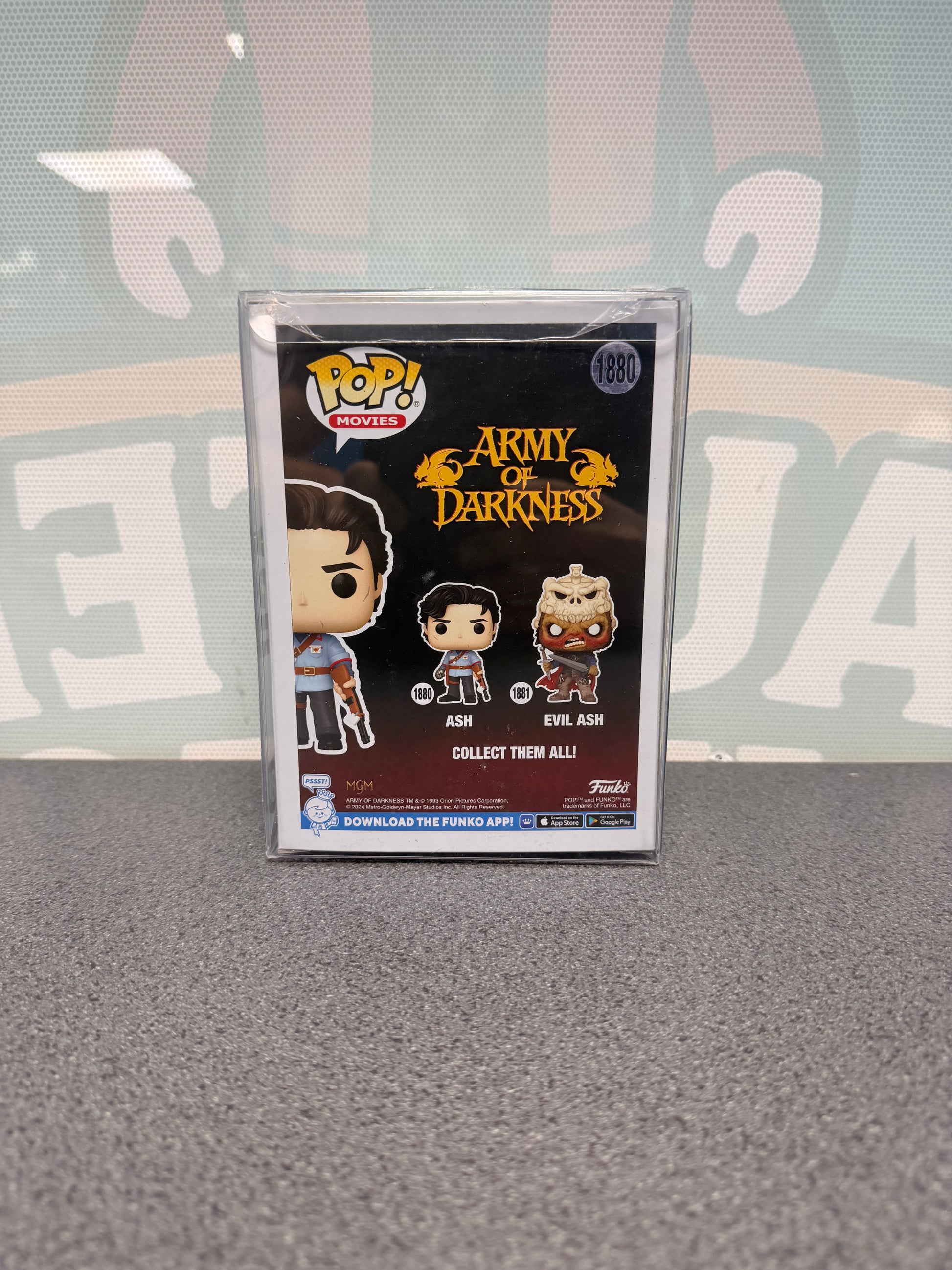 Ash Funko Pop! #1880 – back of box