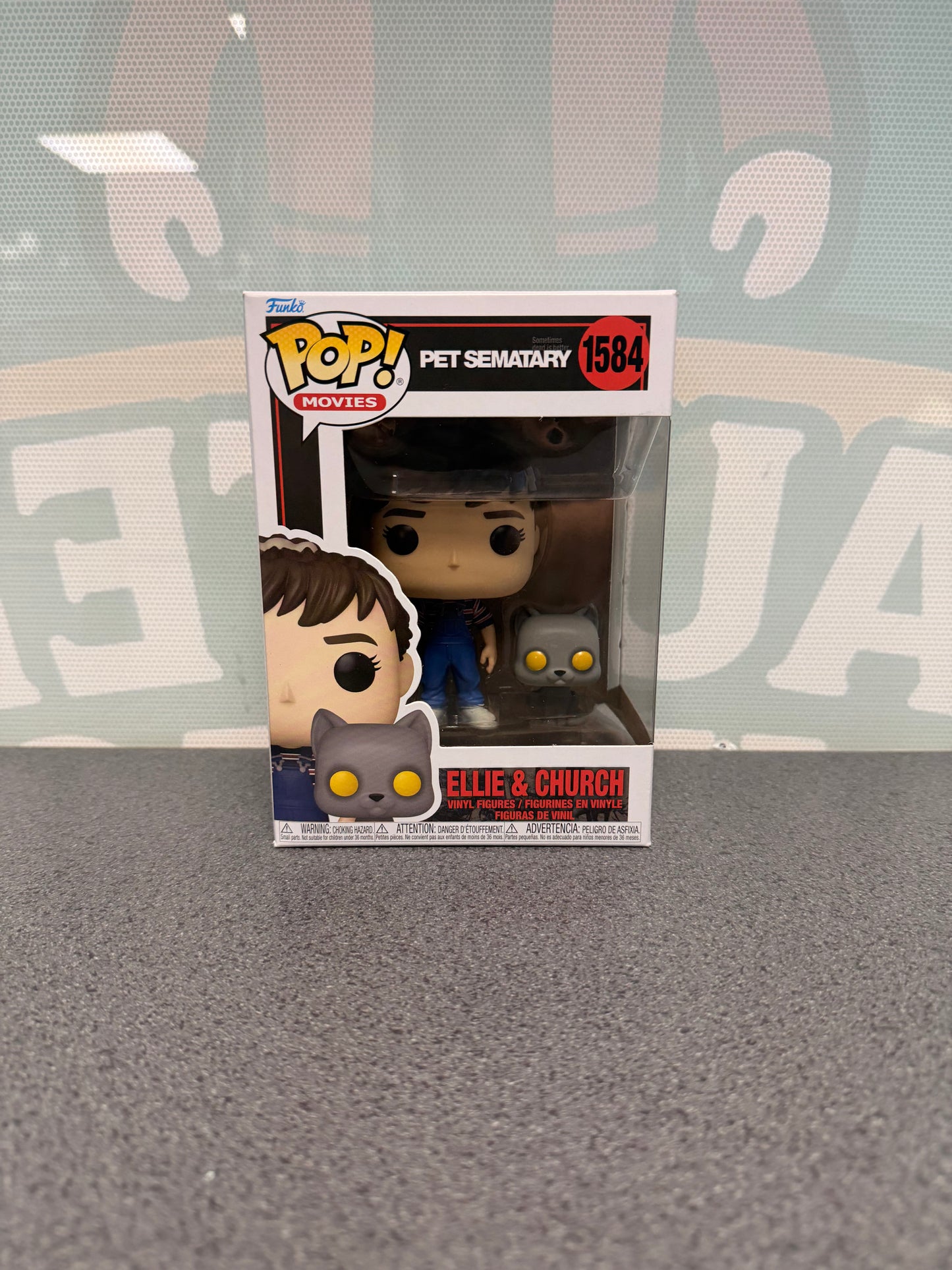 Ellie & Church Funko Pop! #1584 – front of box and figure
