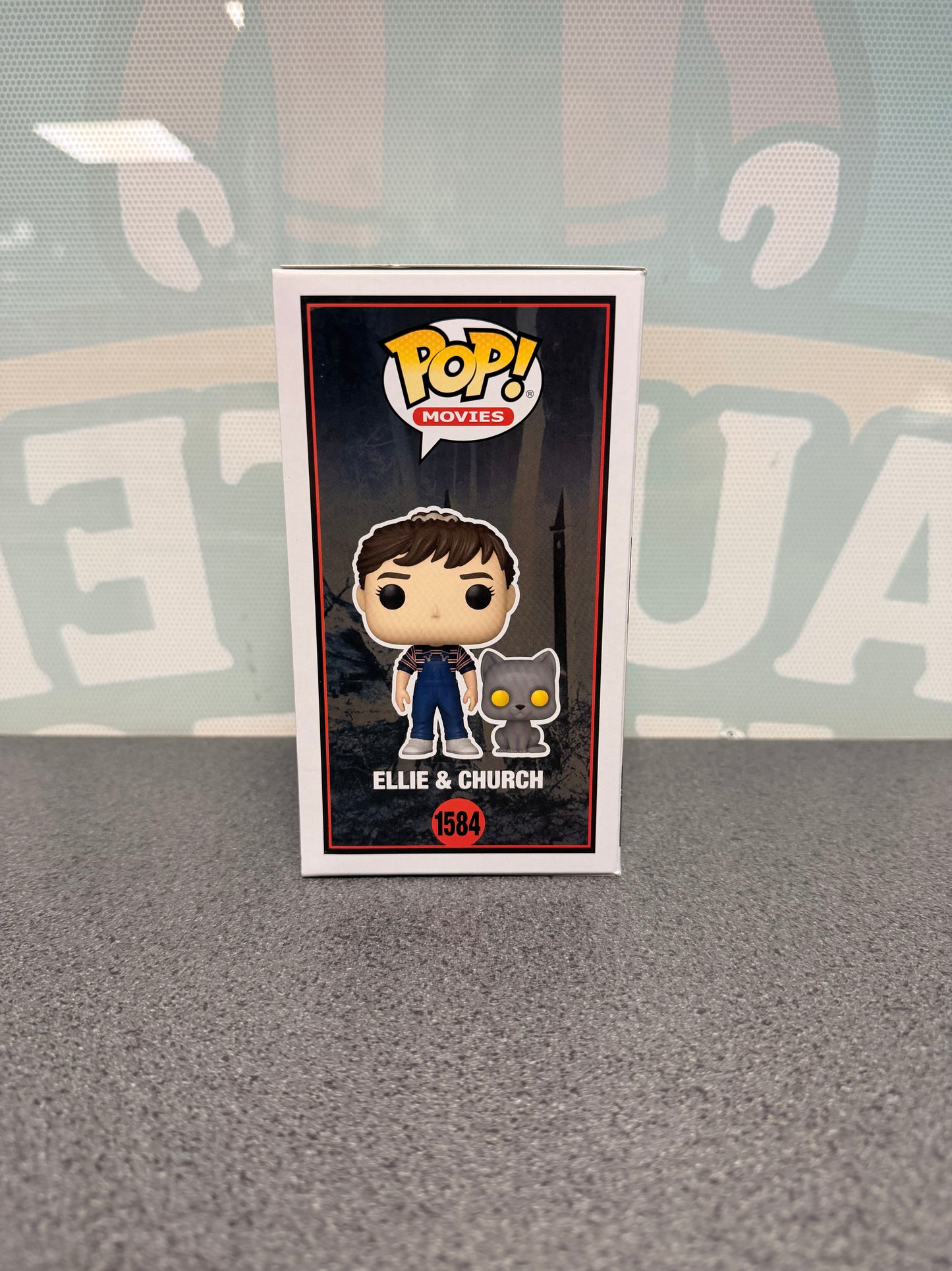 Ellie & Church Funko Pop! #1584 – illustrated side of box