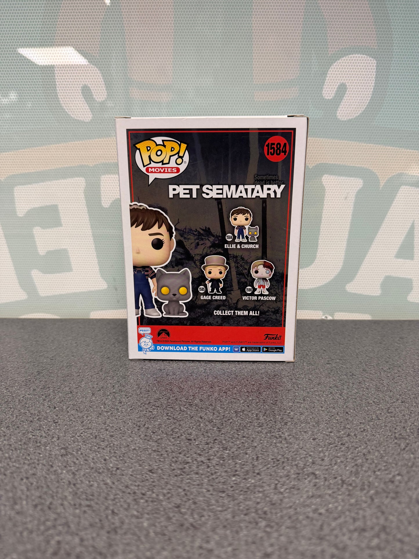 Ellie & Church Funko Pop! #1584 – back of box