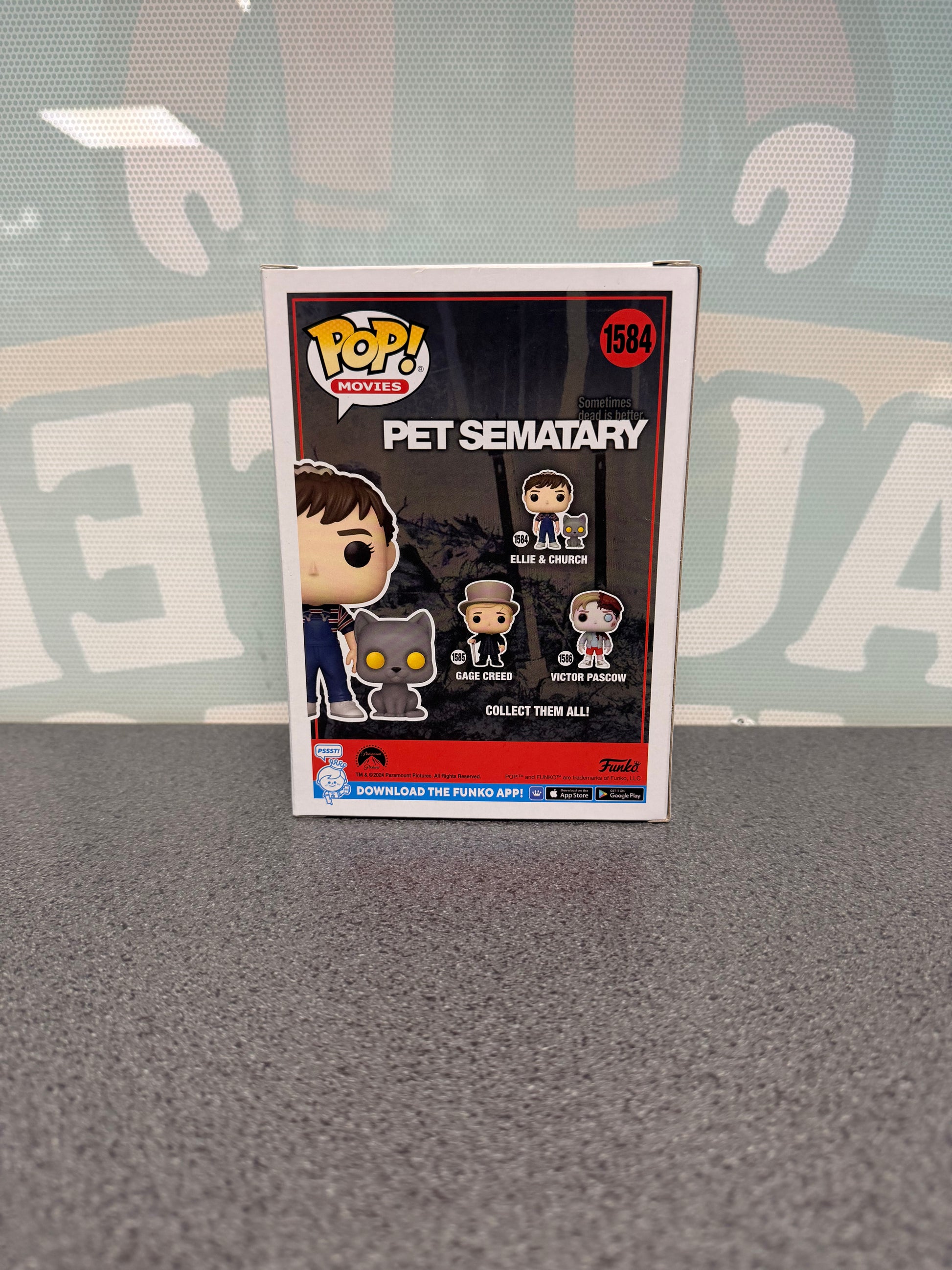 Ellie & Church Funko Pop! #1584 – back of box
