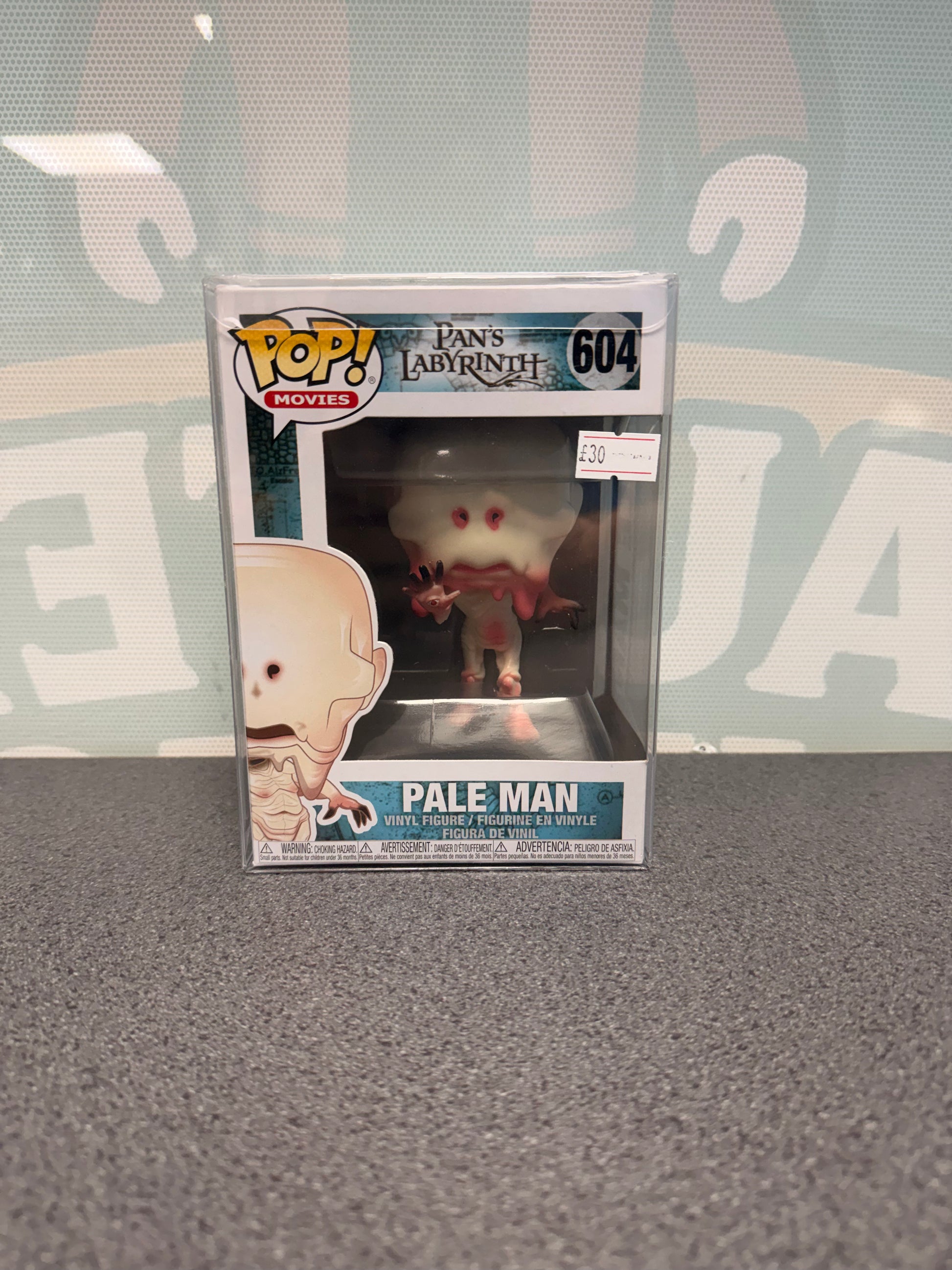 Pale Man #604 Funko Pop! from Pan's Labyrinth – front of box and figure