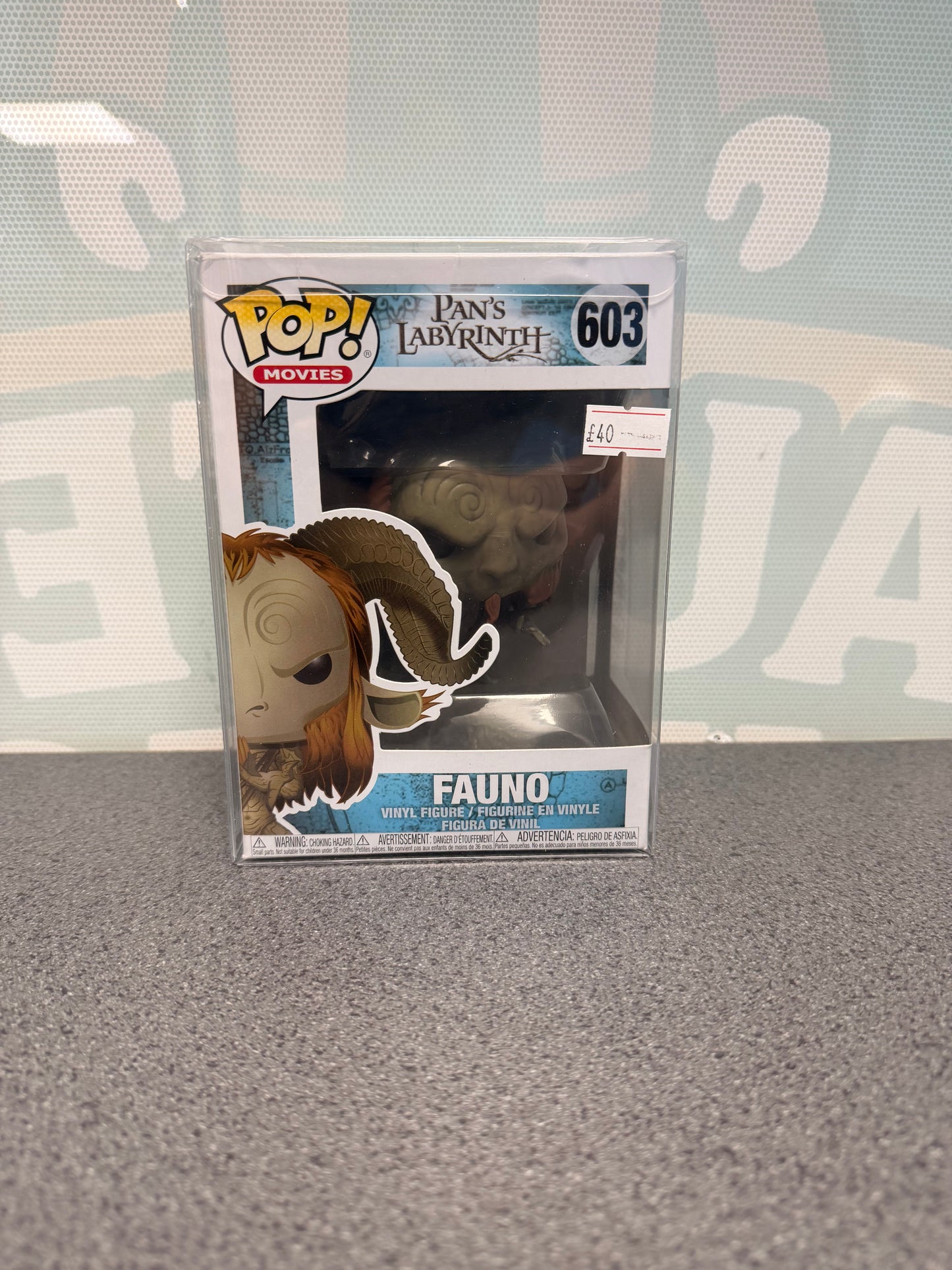 Fauno #603 Funko Pop! from Pan's Labyrinth – front of box and figure