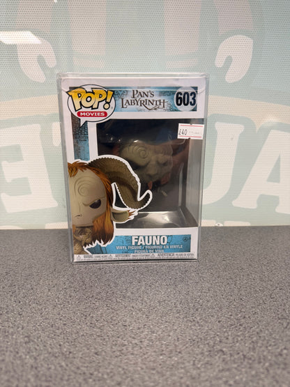Fauno #603 Funko Pop! from Pan's Labyrinth – front of box and figure